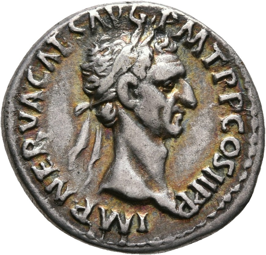 RIC II Nerva 9 Nerva obverse, Head of Nerva, laureate, right