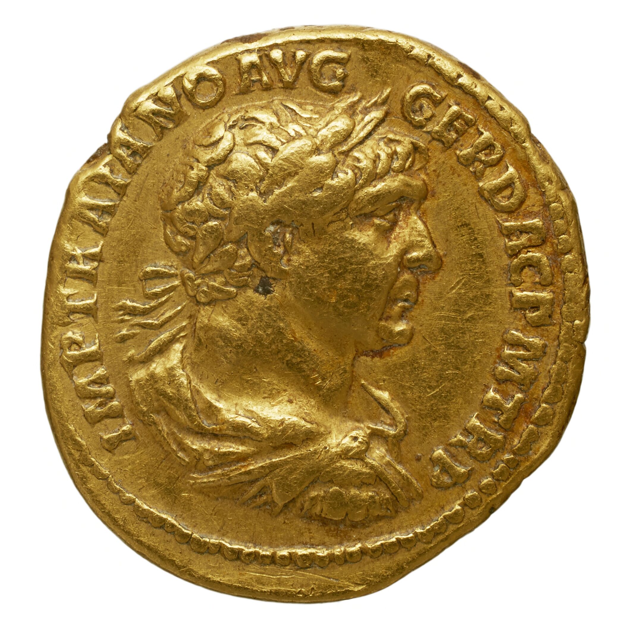 RIC II Nerva 93 Nerva obverse, Head of Nerva, laureate, right