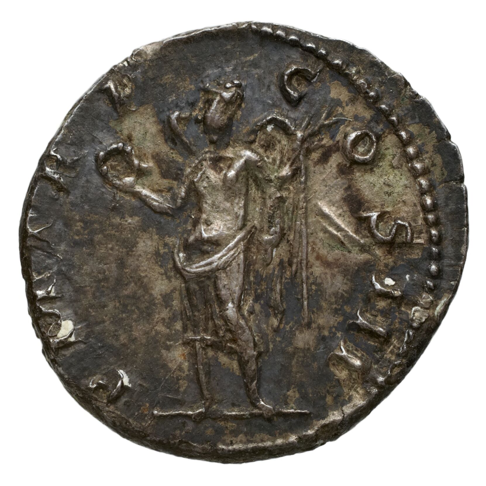 RIC II Trajan 105 Trajan obverse — Head of Trajan, laureate, right