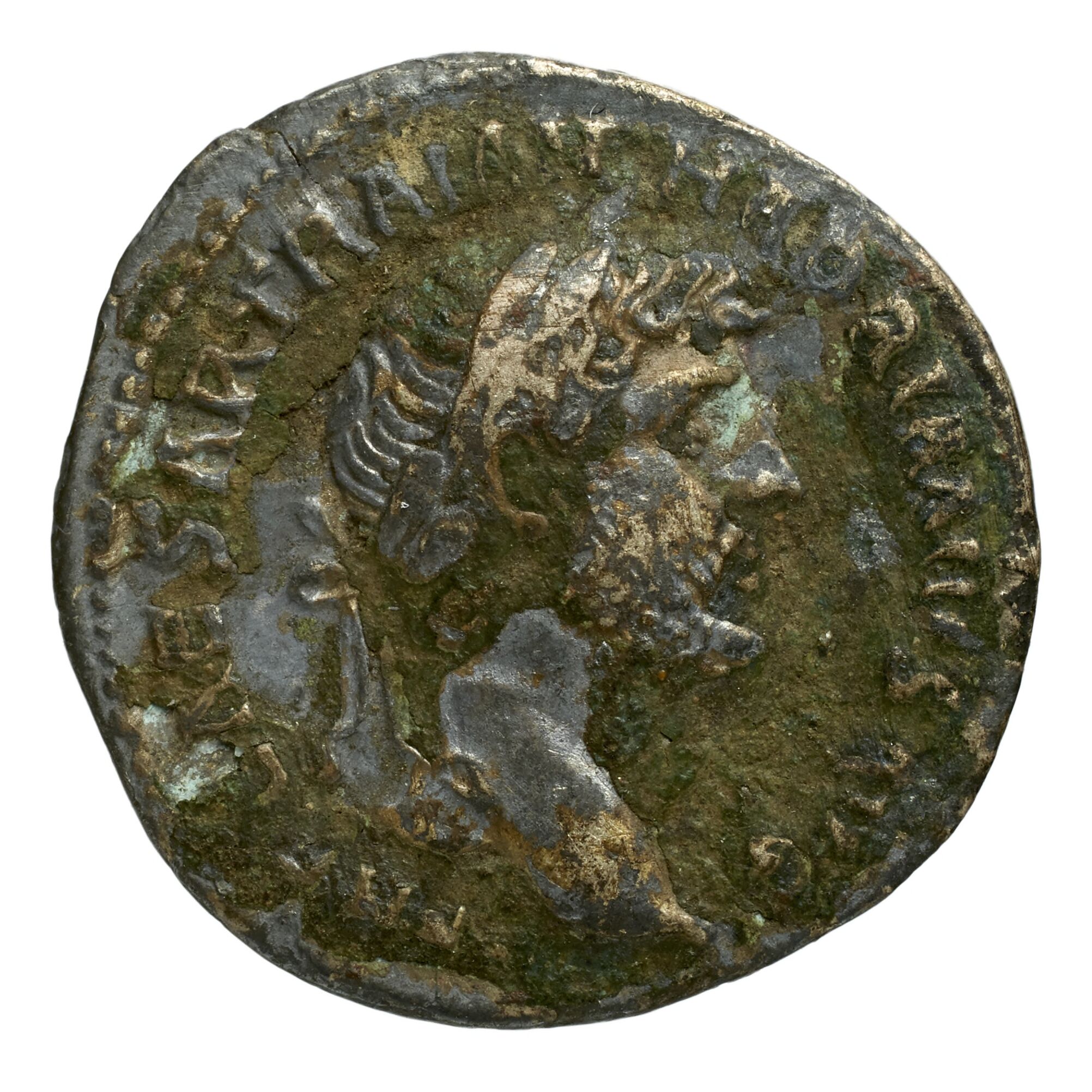 RIC II Trajan 110 Trajan obverse — Bust of Trajan, laureate, draped, right