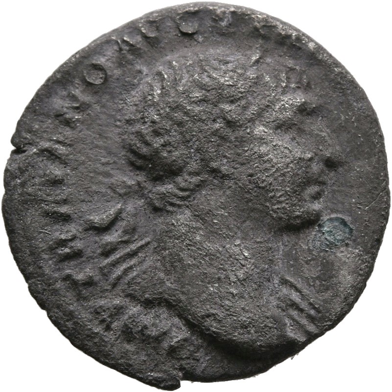 RIC II Trajan 122 Trajan obverse, Bust of Trajan, laureate, draped on left shoulder, right