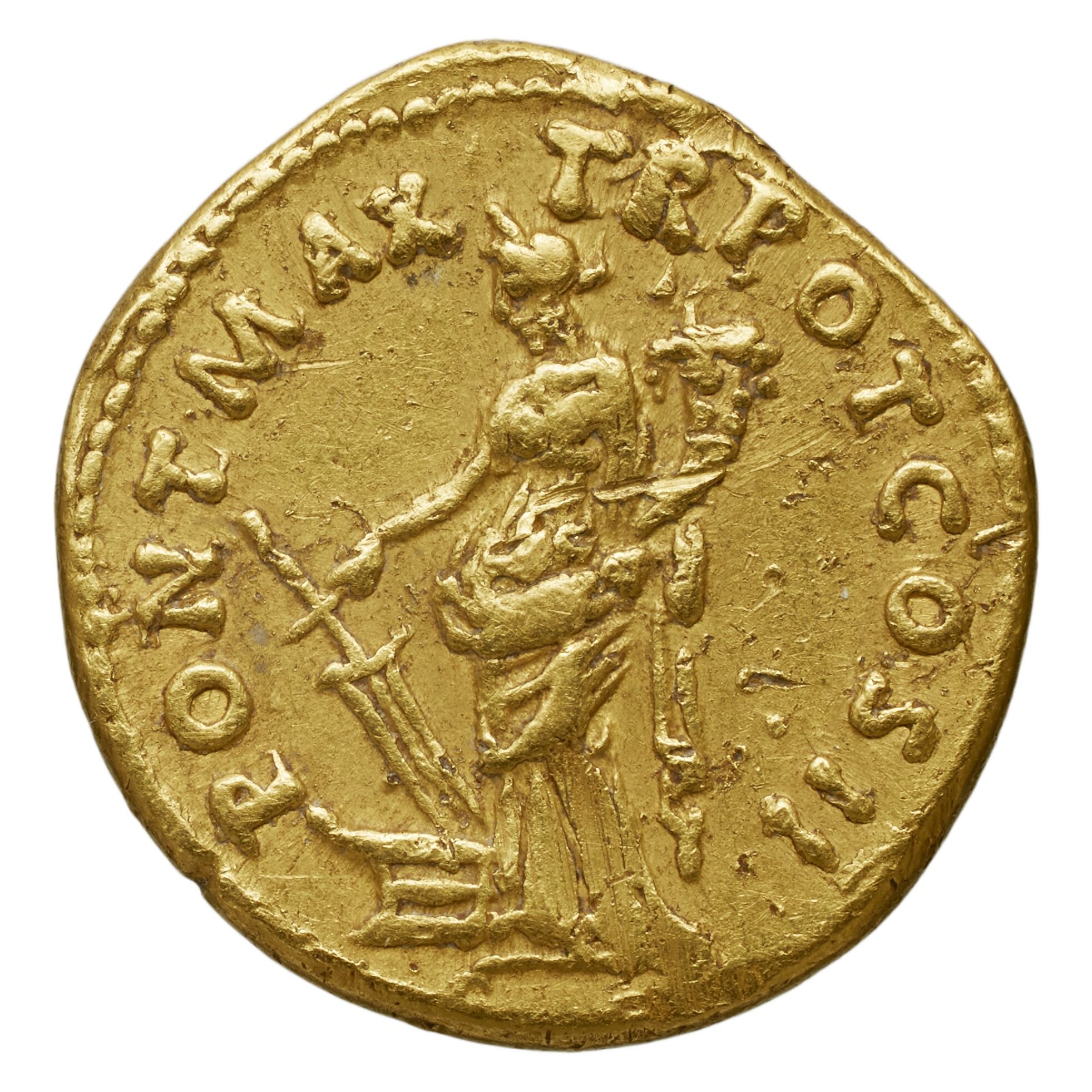 RIC II Trajan 14 Trajan obverse — Head of Trajan, laureate, right