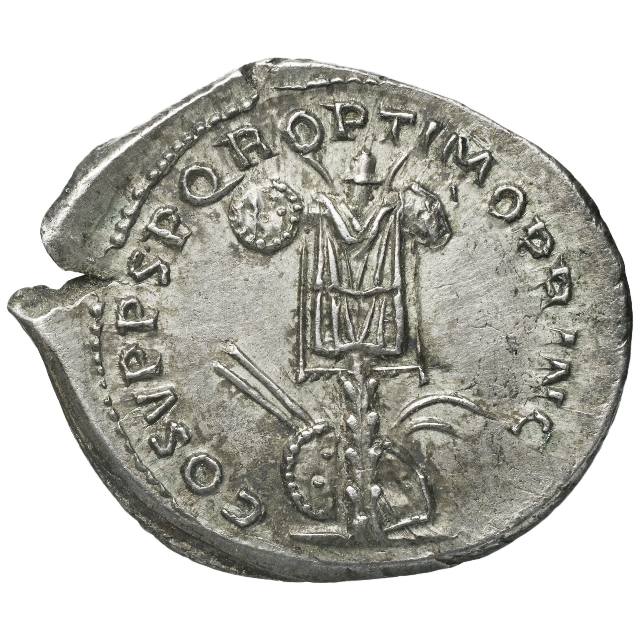RIC II Trajan 147 Trajan obverse — Bust of Trajan, laureate, draped, right