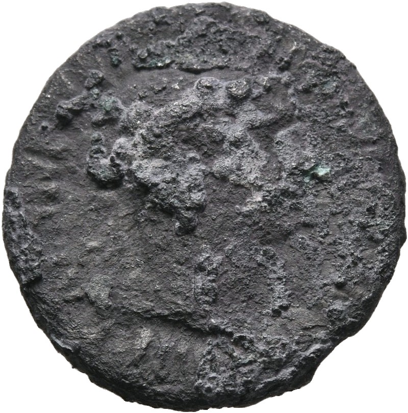 RIC II Trajan 156 Trajan obverse, Head of Trajan, laureate, right