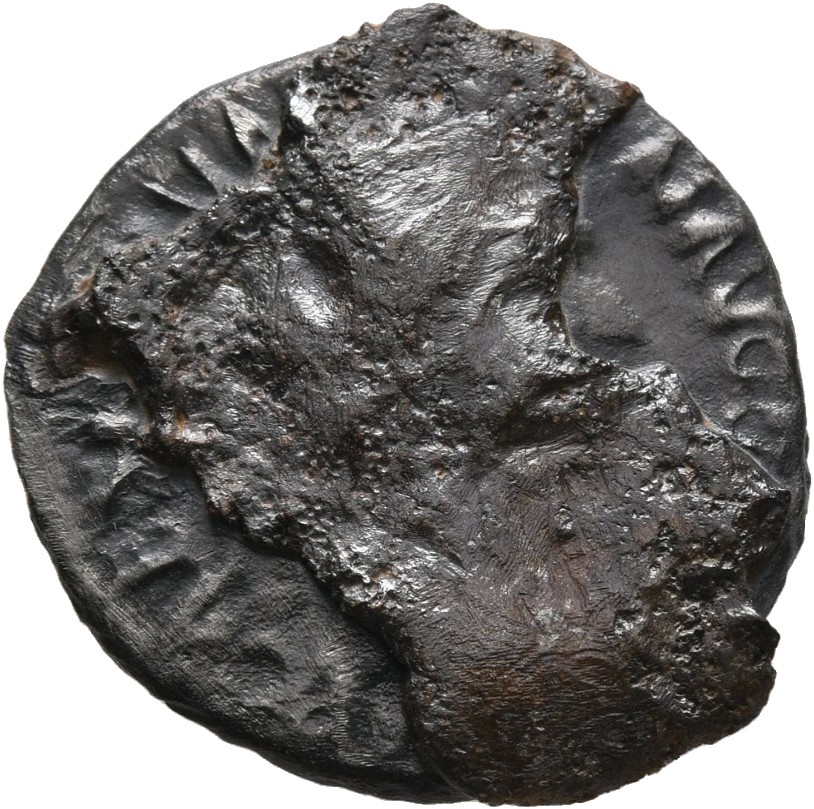 RIC II Trajan 17 Trajan obverse, Head of Trajan, laureate, right