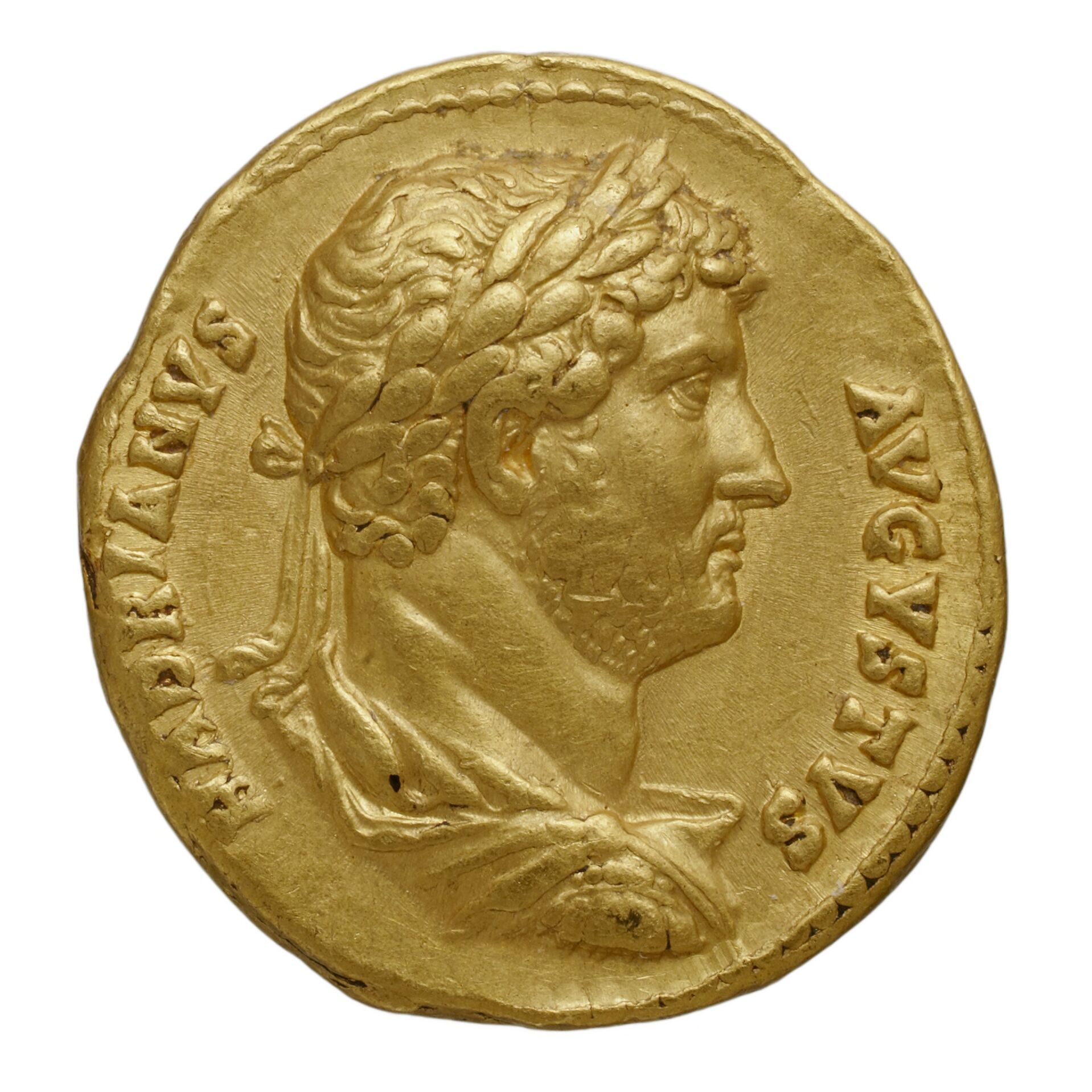 RIC II Trajan 186 Trajan obverse, Head of Trajan, laureate, right