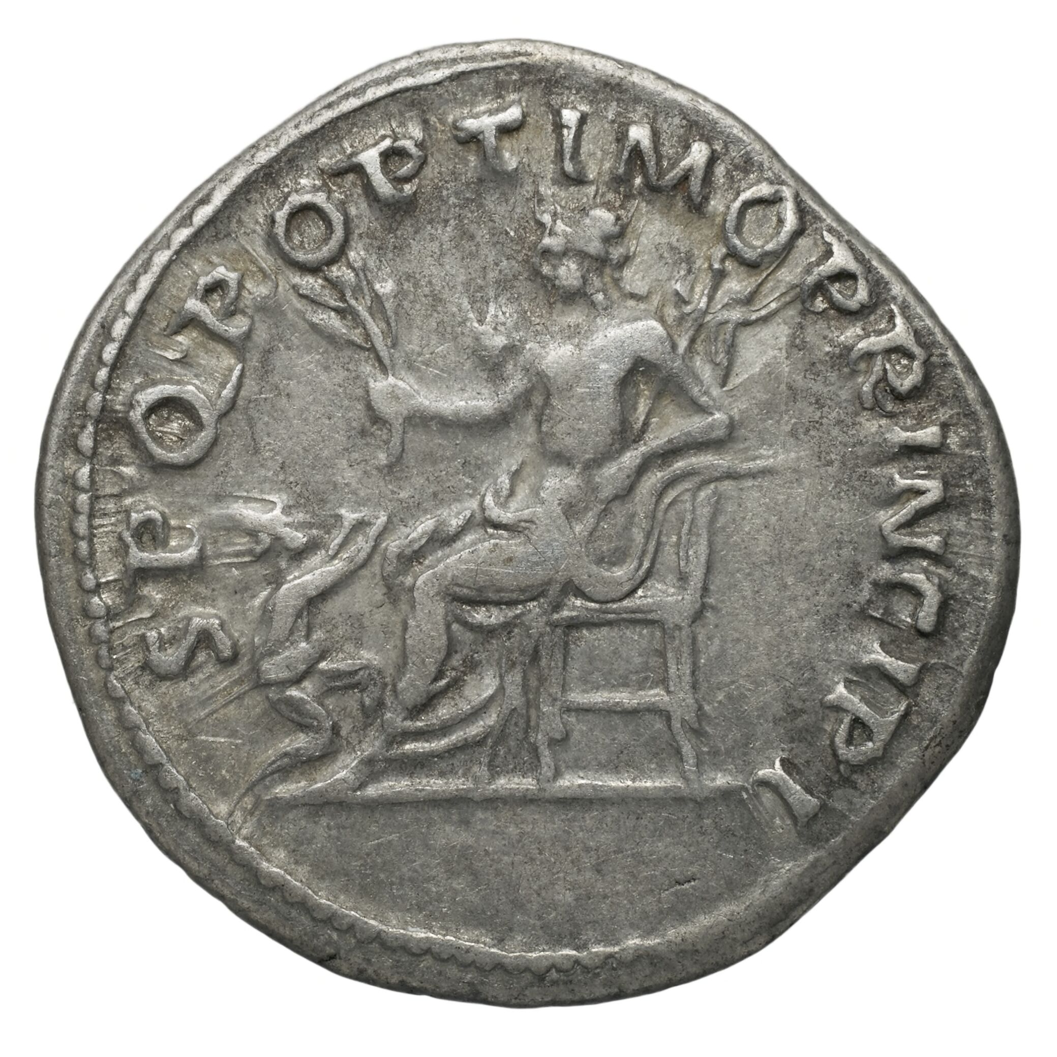 RIC II Trajan 190 Trajan obverse, Bust of Trajan, laureate, left