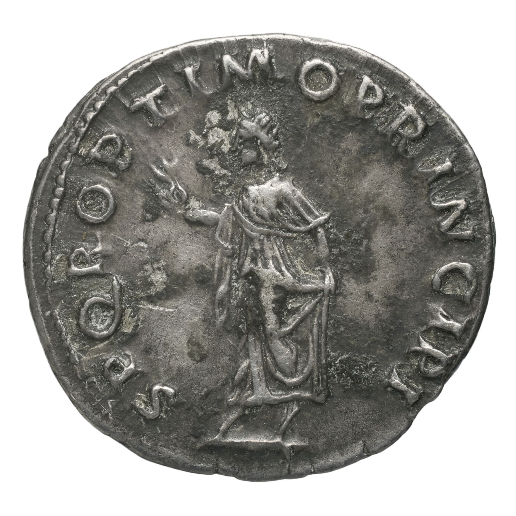 RIC II Trajan 191 Trajan obverse, Bust of Trajan, laureate, draped on left shoulder, right