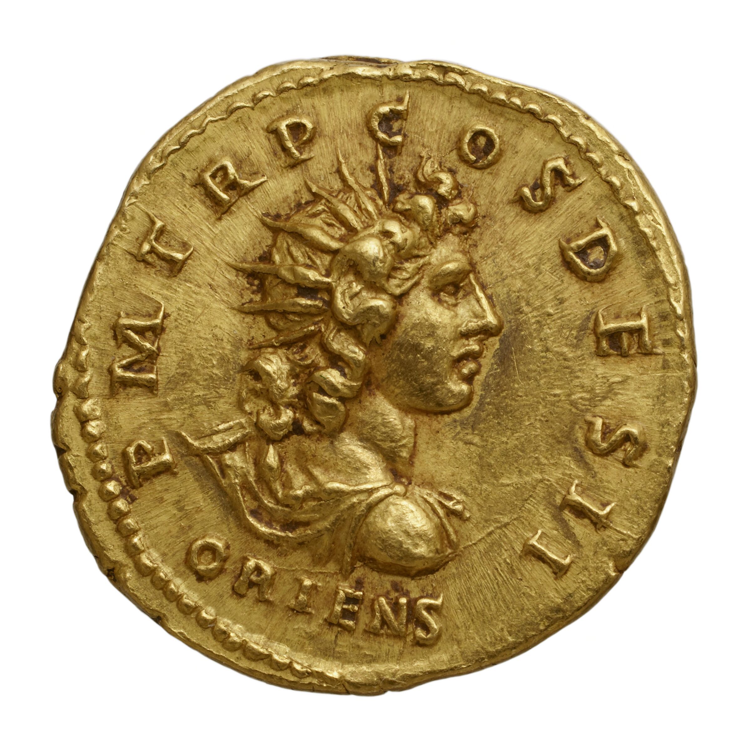 RIC II Trajan 20 Trajan obverse, Head of Trajan, laureate, right