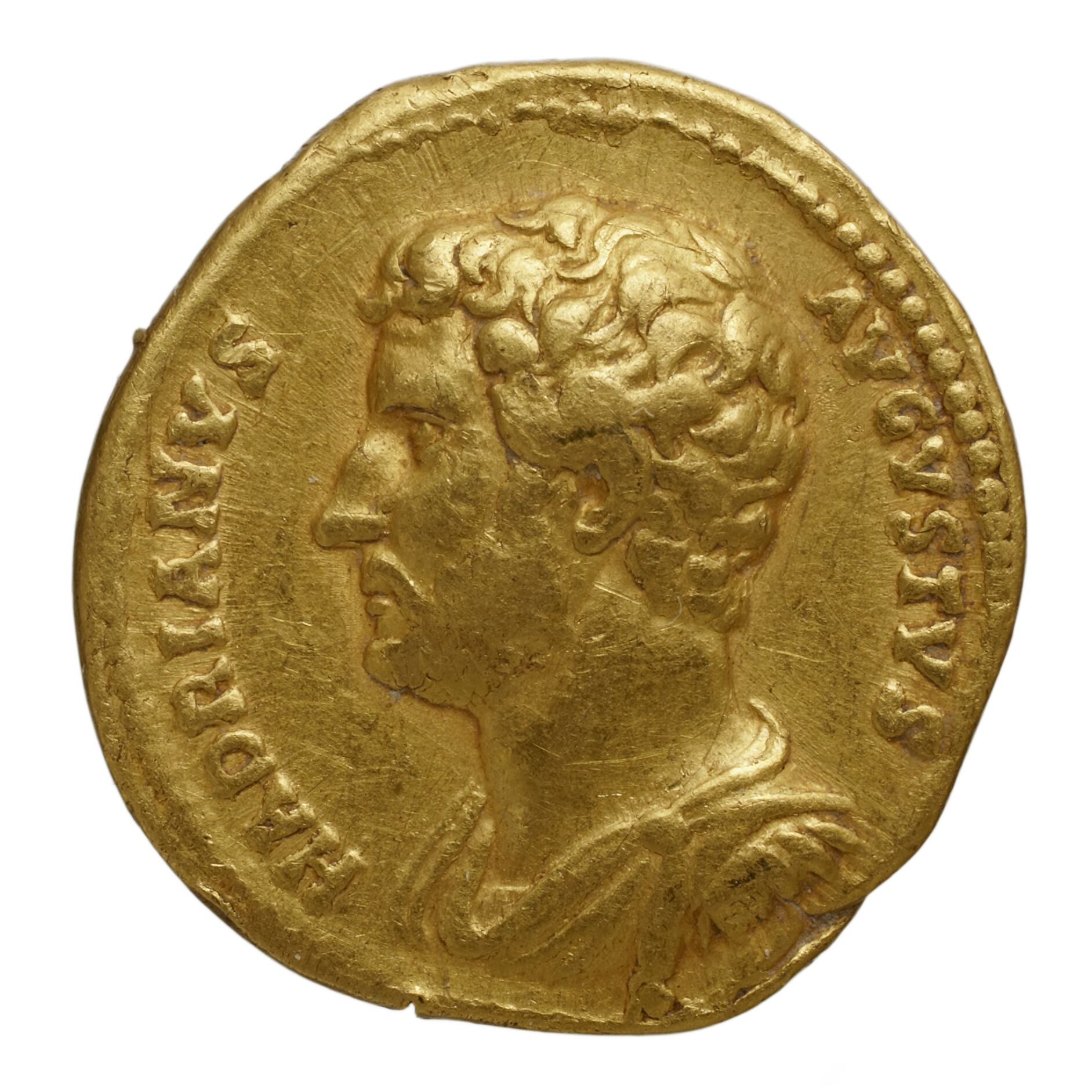 RIC II Trajan 204 Trajan obverse, Bust of Trajan, laureate, draped on left shoulder, right
