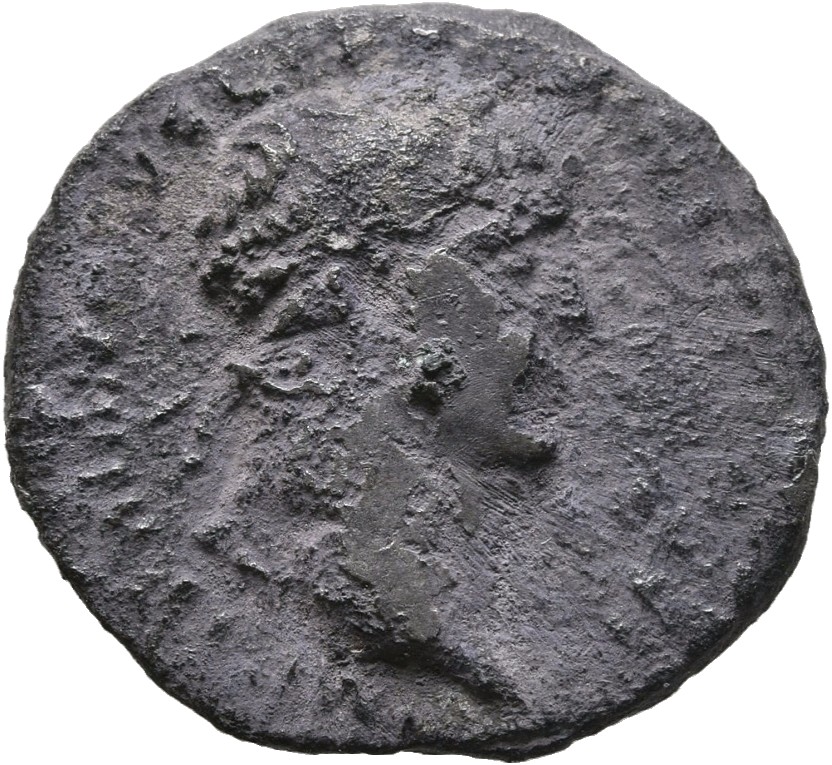 RIC II Trajan 219 Trajan obverse, Bust of Trajan, laureate, right