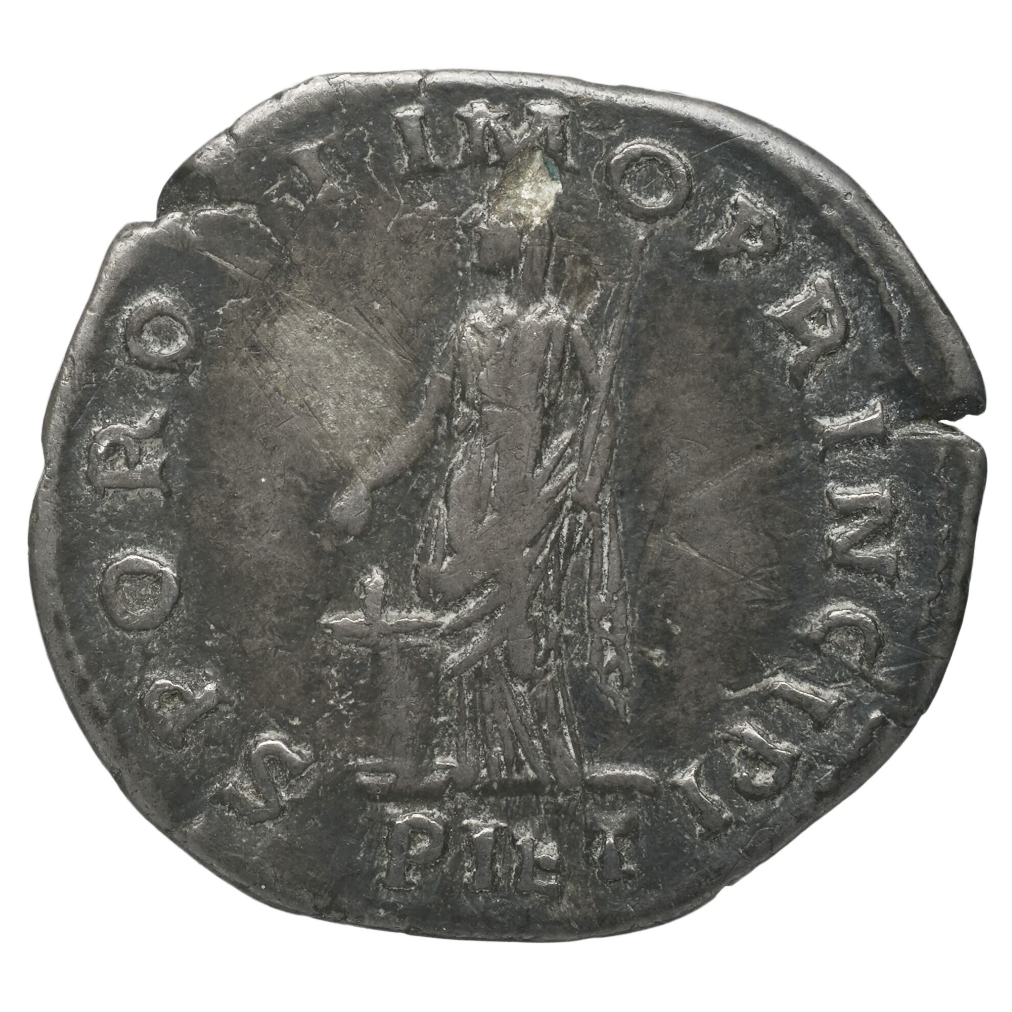 RIC II Trajan 232 Trajan obverse, Head of Trajan, laureate, right