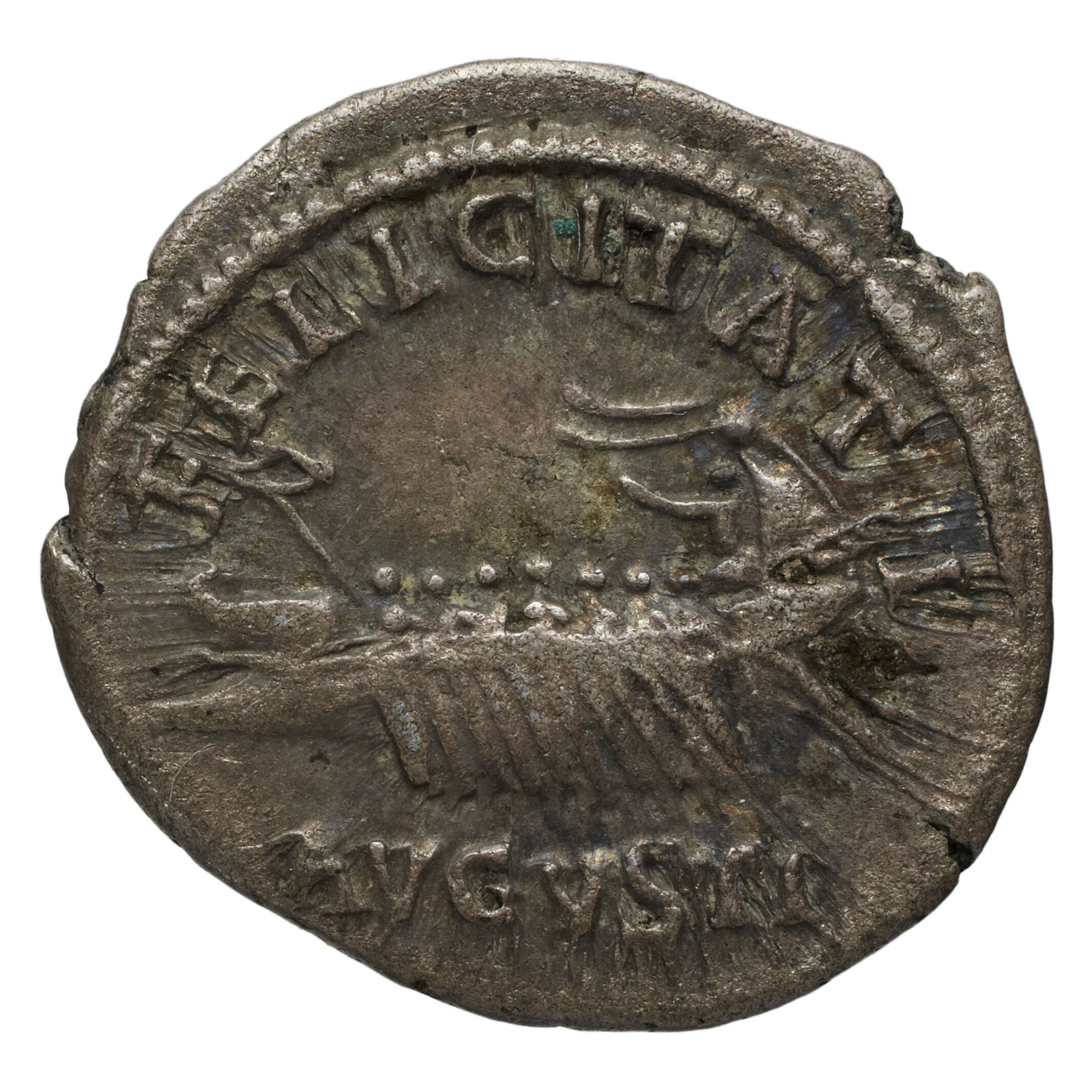 RIC II Trajan 240 Trajan obverse, Head of Trajan, laureate, right