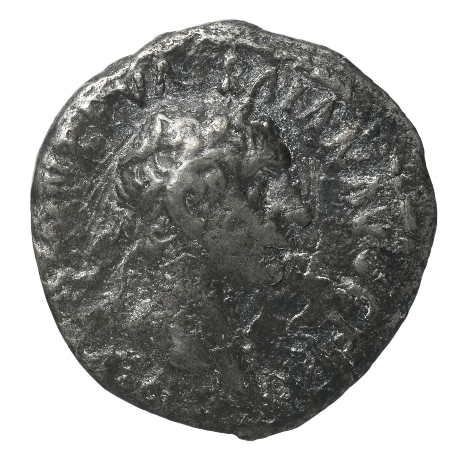 RIC II Trajan 25 Trajan obverse — Head of Trajan, laureate, right