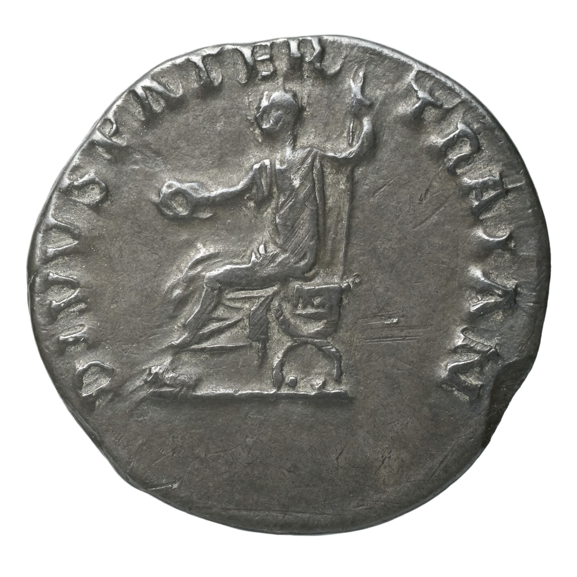 RIC II Trajan 252 Trajan obverse, Bust of Trajan, laureate, draped, right