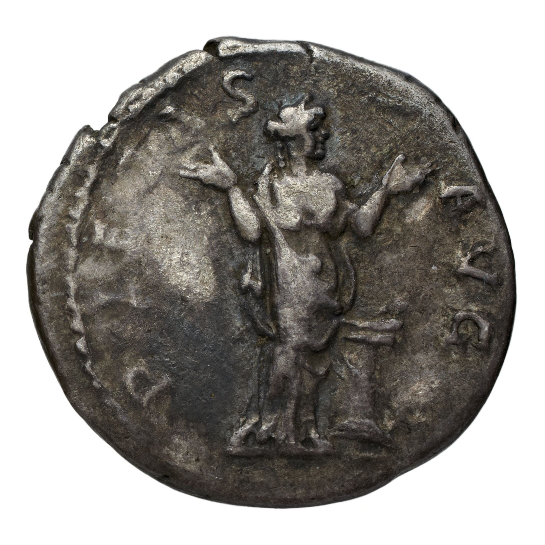 RIC II Trajan 258 Trajan obverse, Bust of Trajan, laureate, draped, right