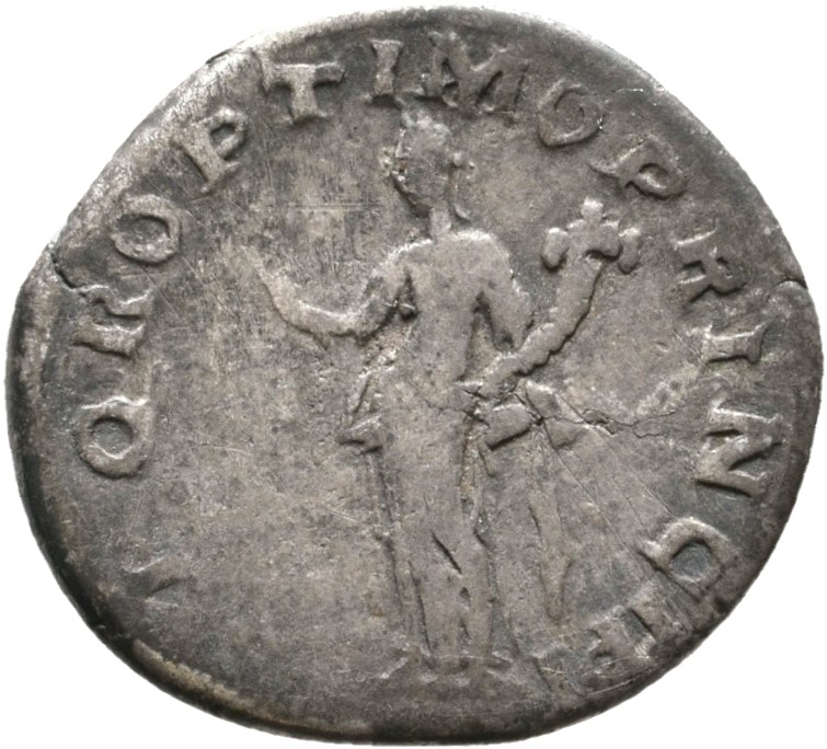 RIC II Trajan 271 Trajan reverse, Felicitas, draped, standing left, holding up caduceus in right hand and cornucopiae in left