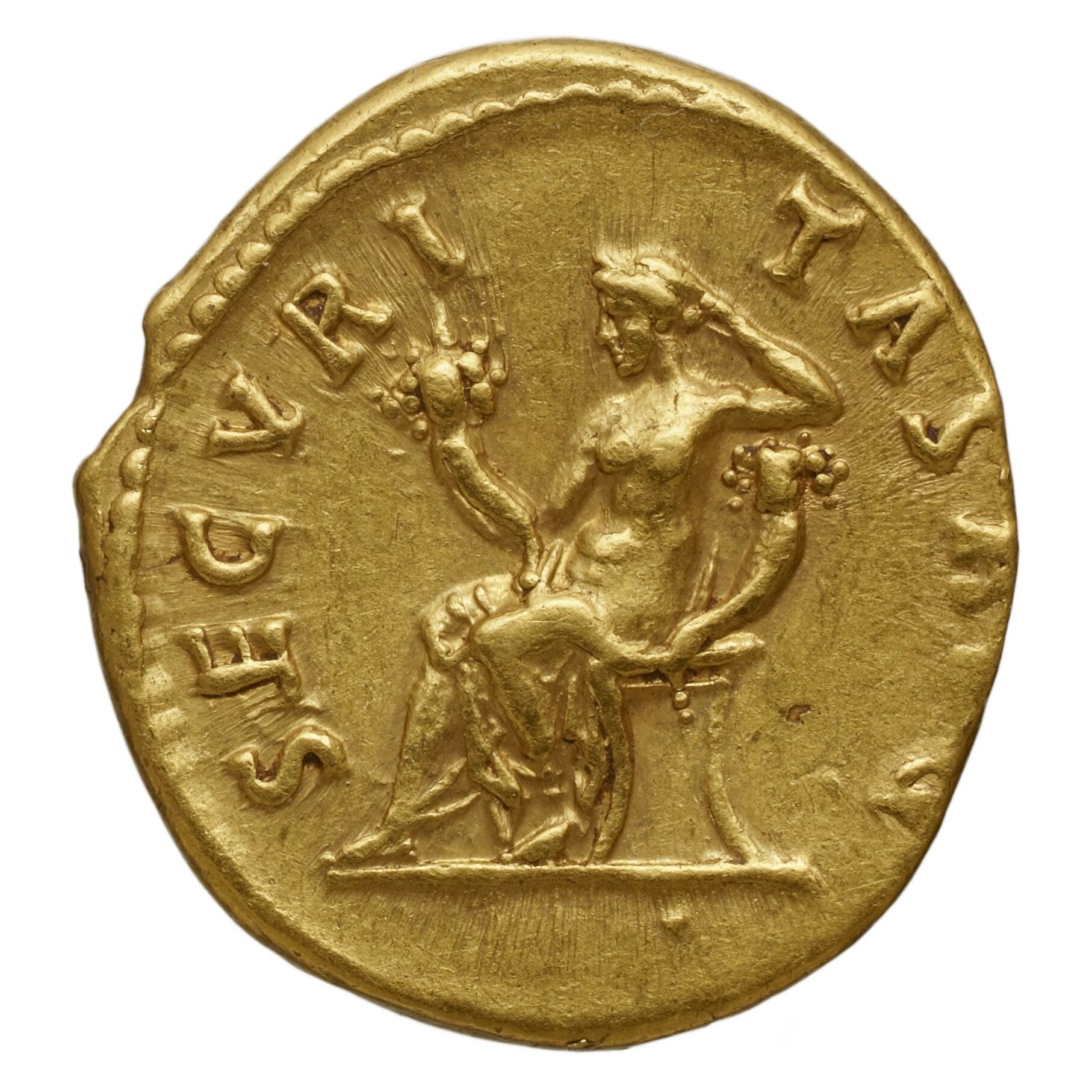 RIC II Trajan 273 Trajan obverse, Head of Trajan, laureate, right