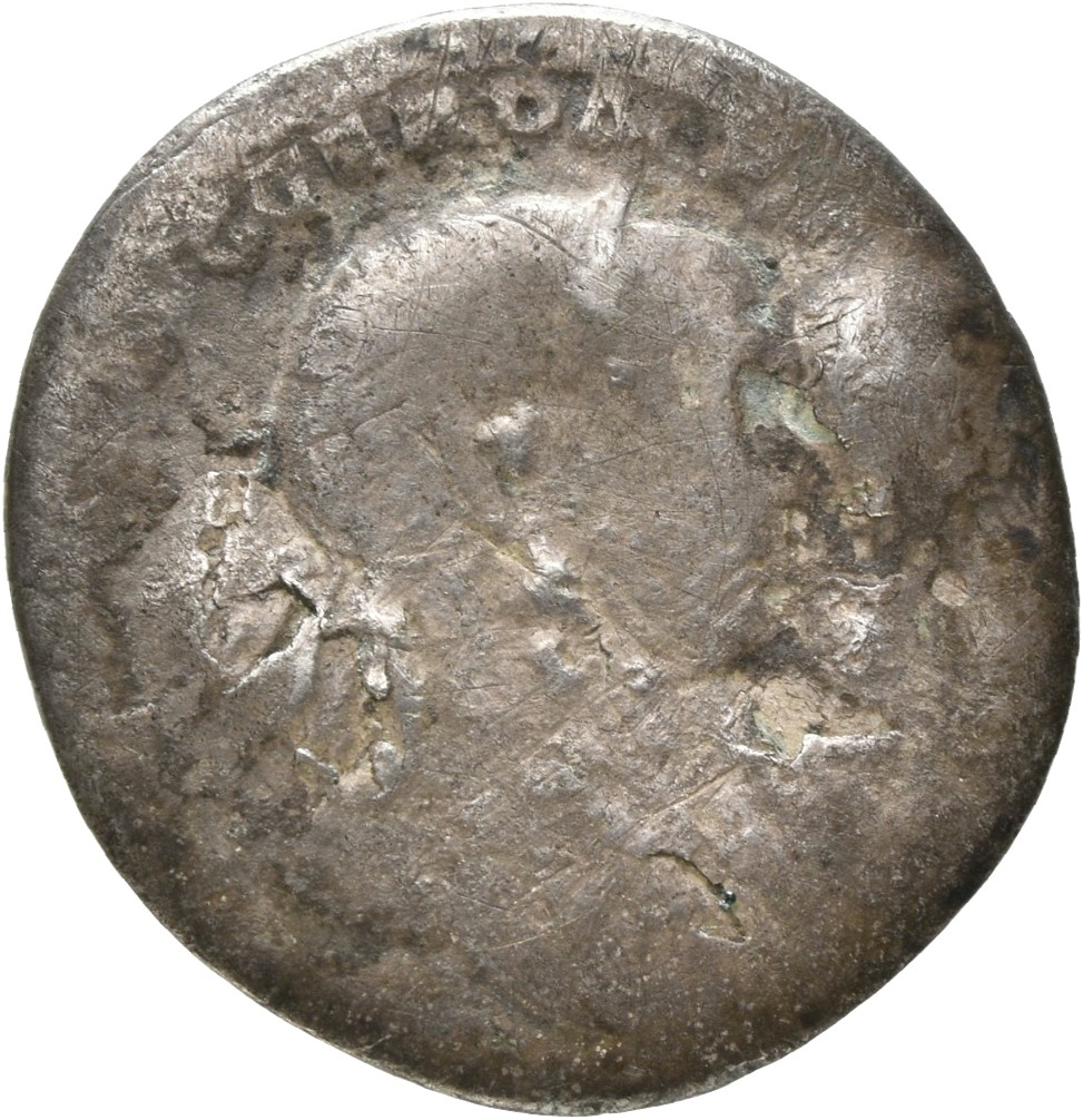 Trajan obverse — Bust of Trajan, laureate, draped, right