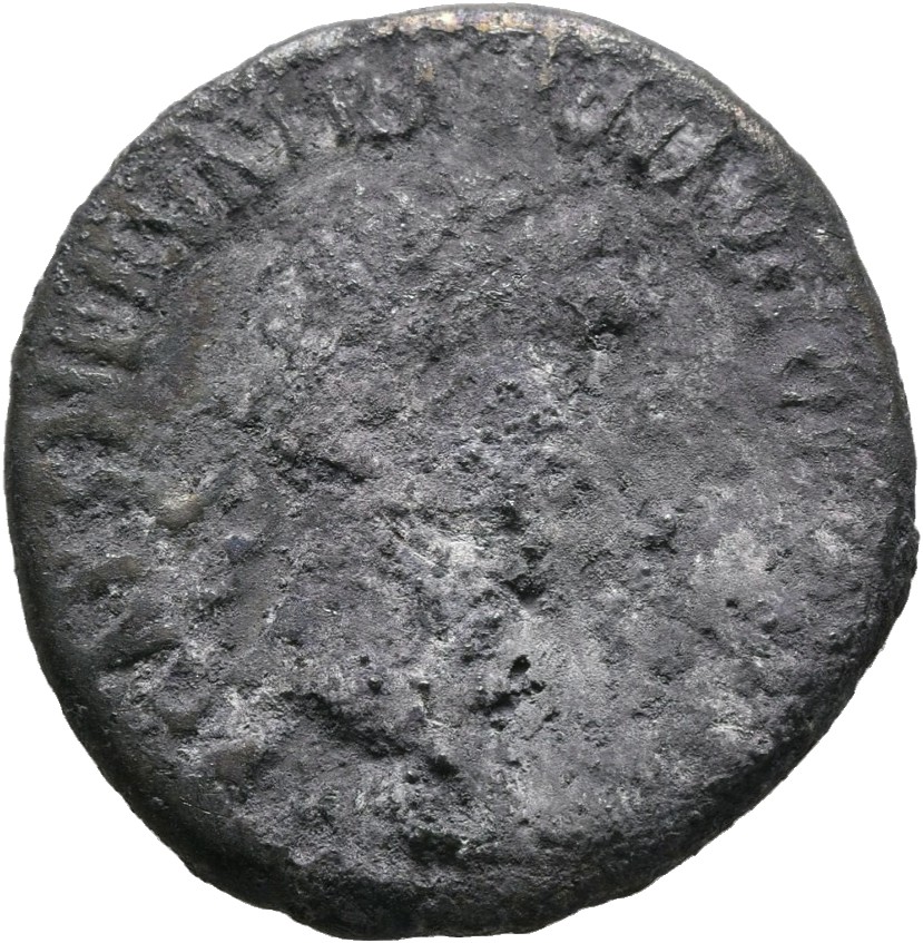 RIC II Trajan 29 (denarius) Trajan obverse, Head of Trajan, laureate, right