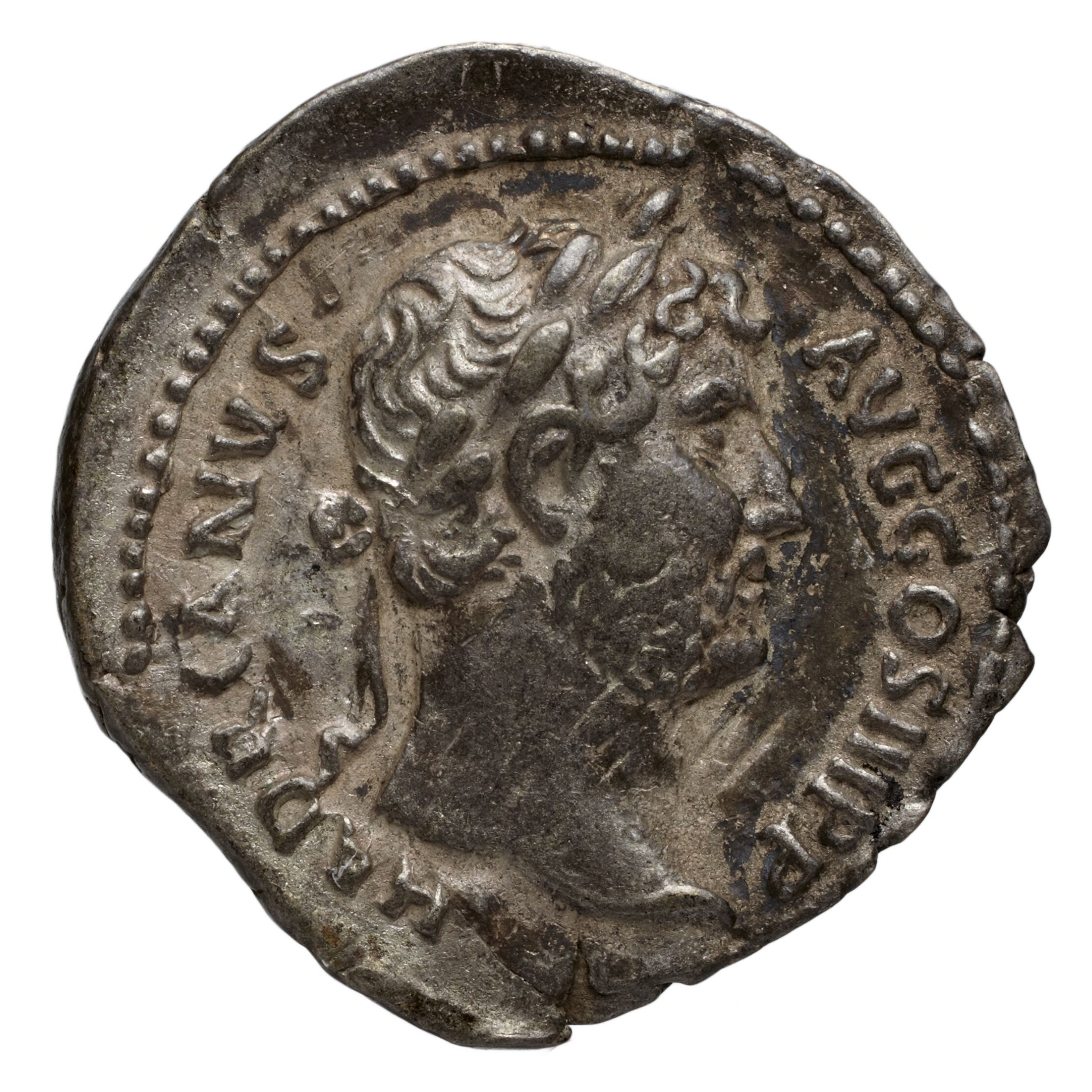 RIC II Trajan 310 Trajan obverse, Bust of Trajan, laureate, draped, cuirassed, right