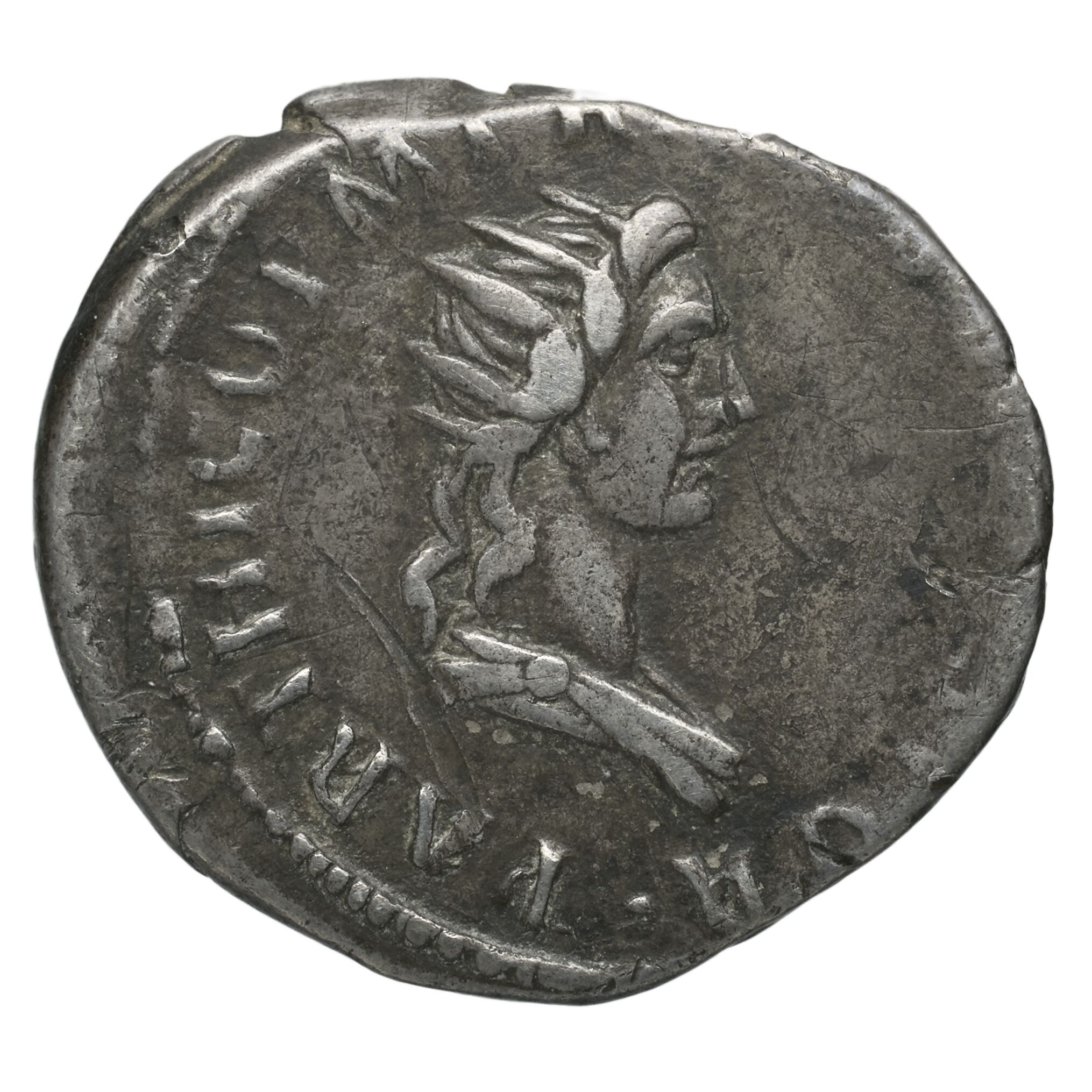 RIC II Trajan 328 Trajan obverse, Bust of Trajan, laureate, right with aegis