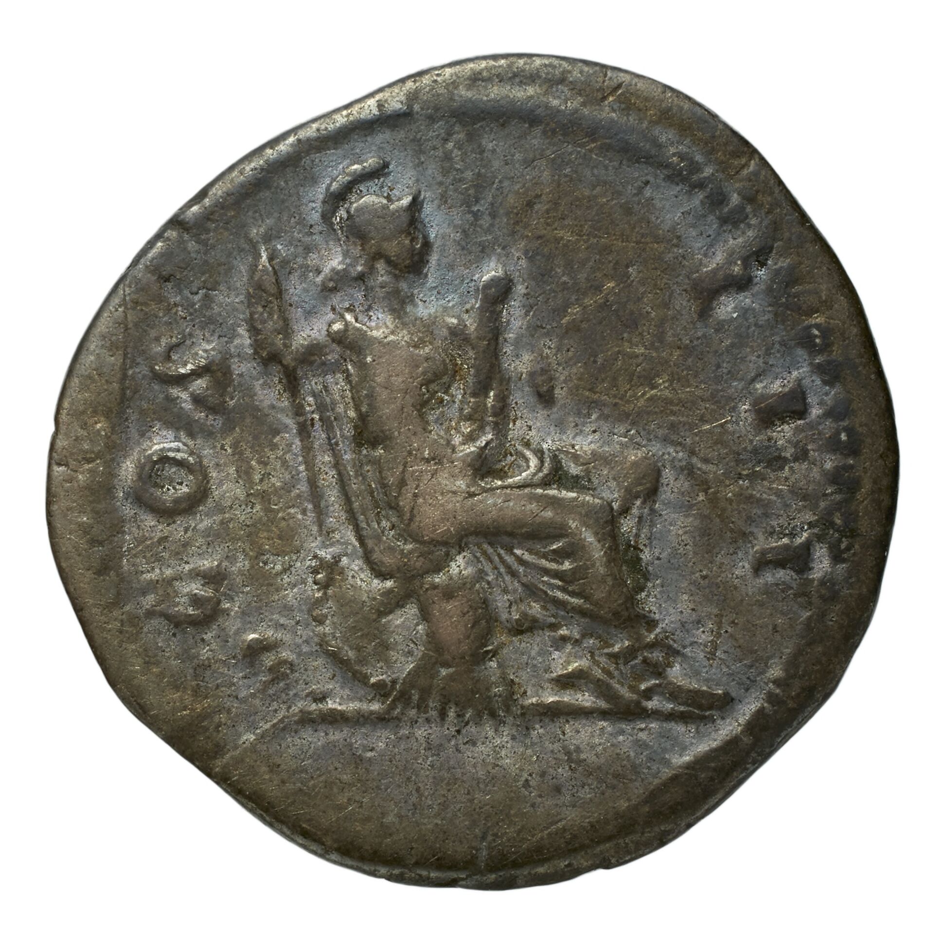 RIC II Trajan 332 Trajan obverse, Bust of Trajan, laureate, draped, right