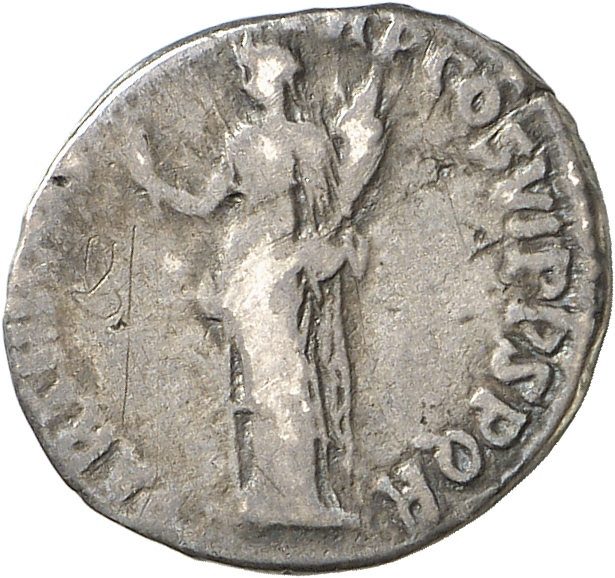 RIC II Trajan 345 Trajan reverse, Felicitas, draped, standing left, holding up caduceus in right hand and cornucopiae in left