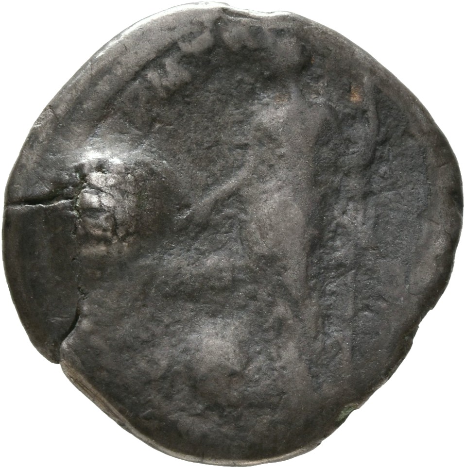 RIC II Trajan 361 Trajan reverse, Providentia, draped, standing left, pointing with right hand at large globe to left, and...
