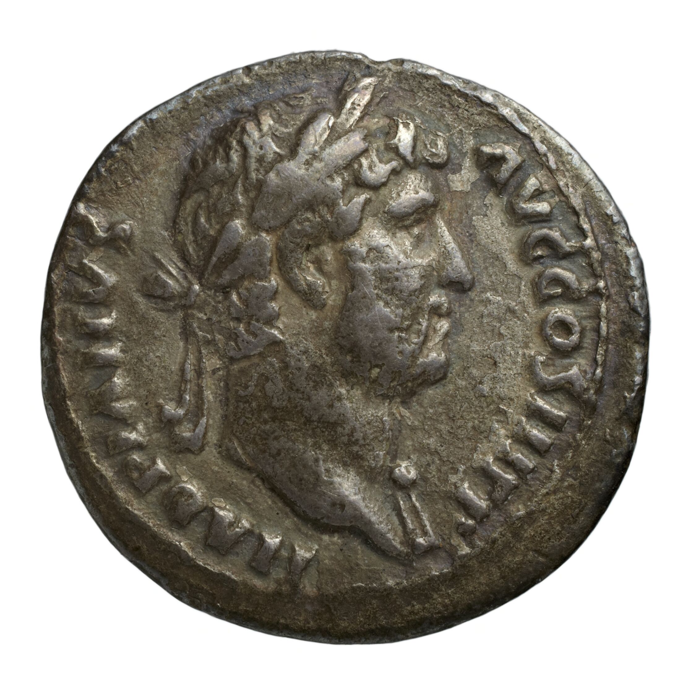 RIC II Trajan 377 Trajan obverse, Head of Trajan, laureate, right