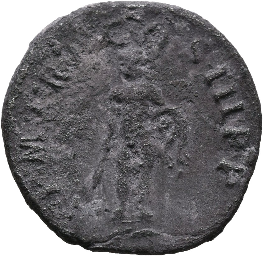 RIC II Trajan 37 (denarius) Trajan reverse, Hercules, naked, standing front on low base, holding club downwards in right h...