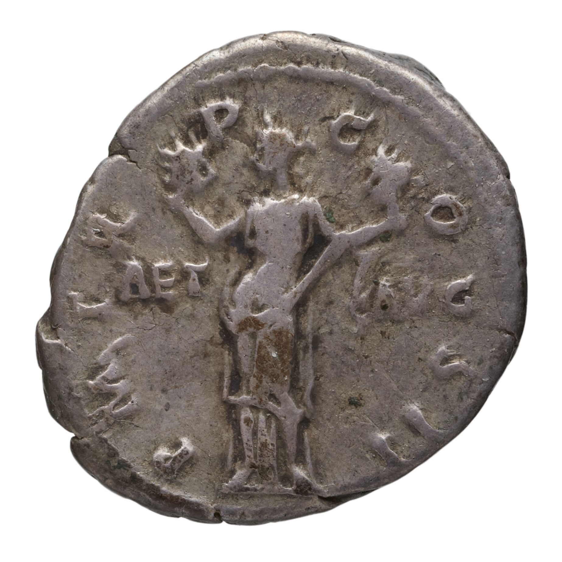 RIC II Trajan 38 Trajan obverse, Head of Trajan, laureate, right