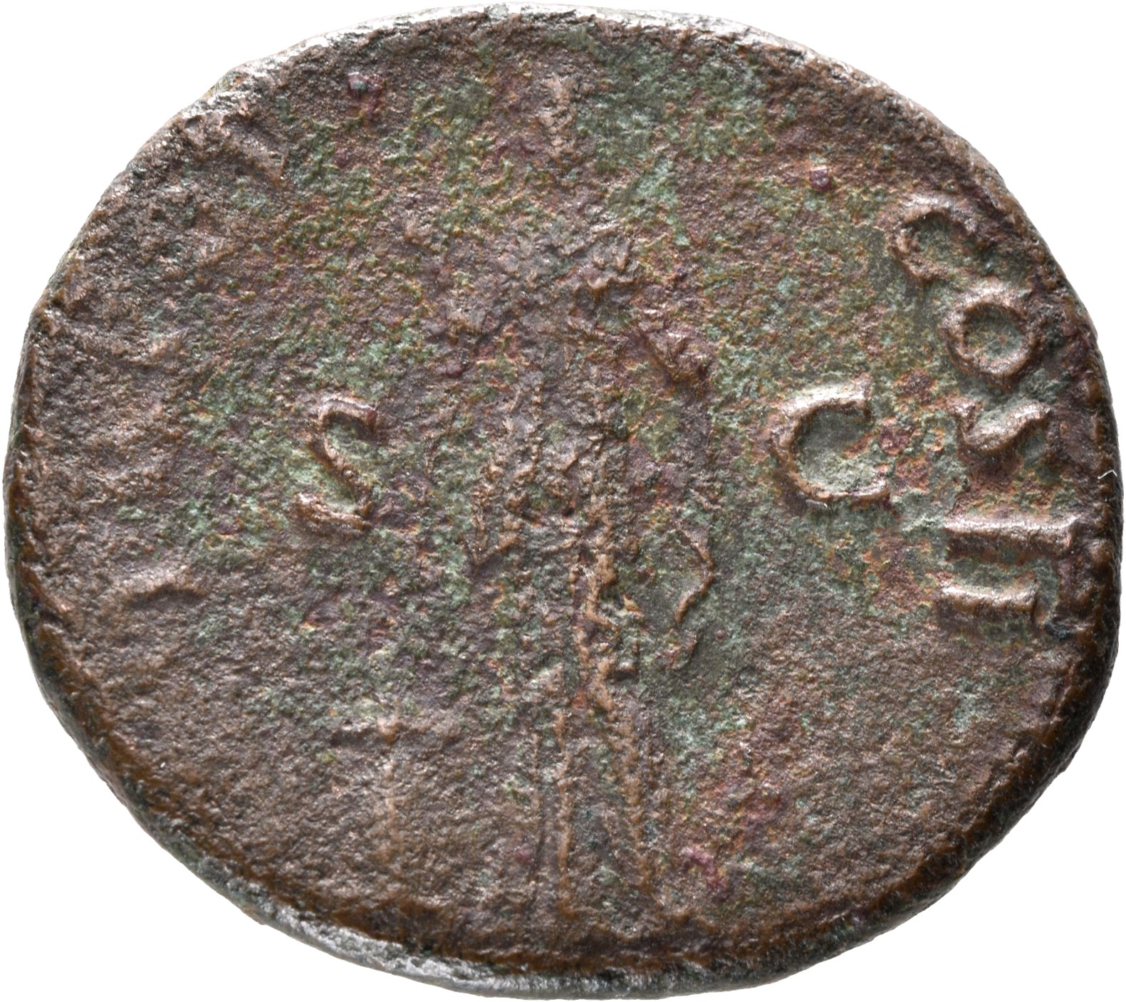 RIC II Trajan 392 Trajan reverse, Pietas, veiled, draped, standing front, head left, right hand raised above lighted altar...