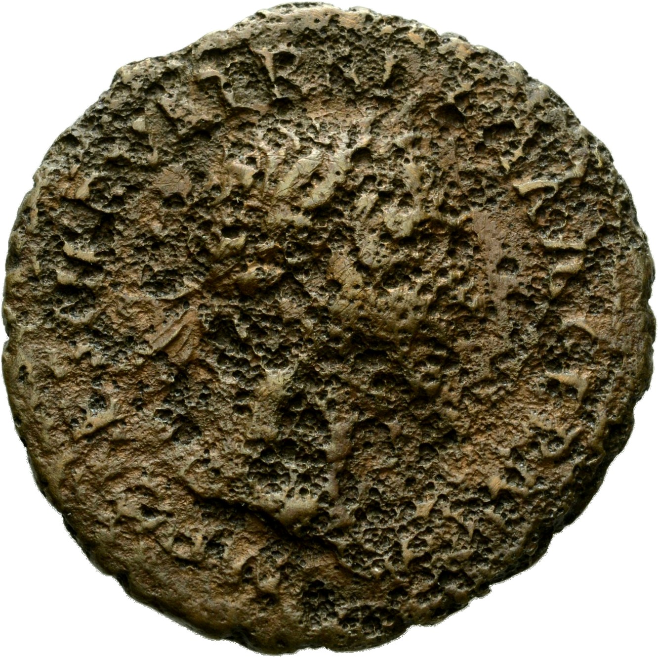 Trajan obverse — Head of Trajan, laureate, right