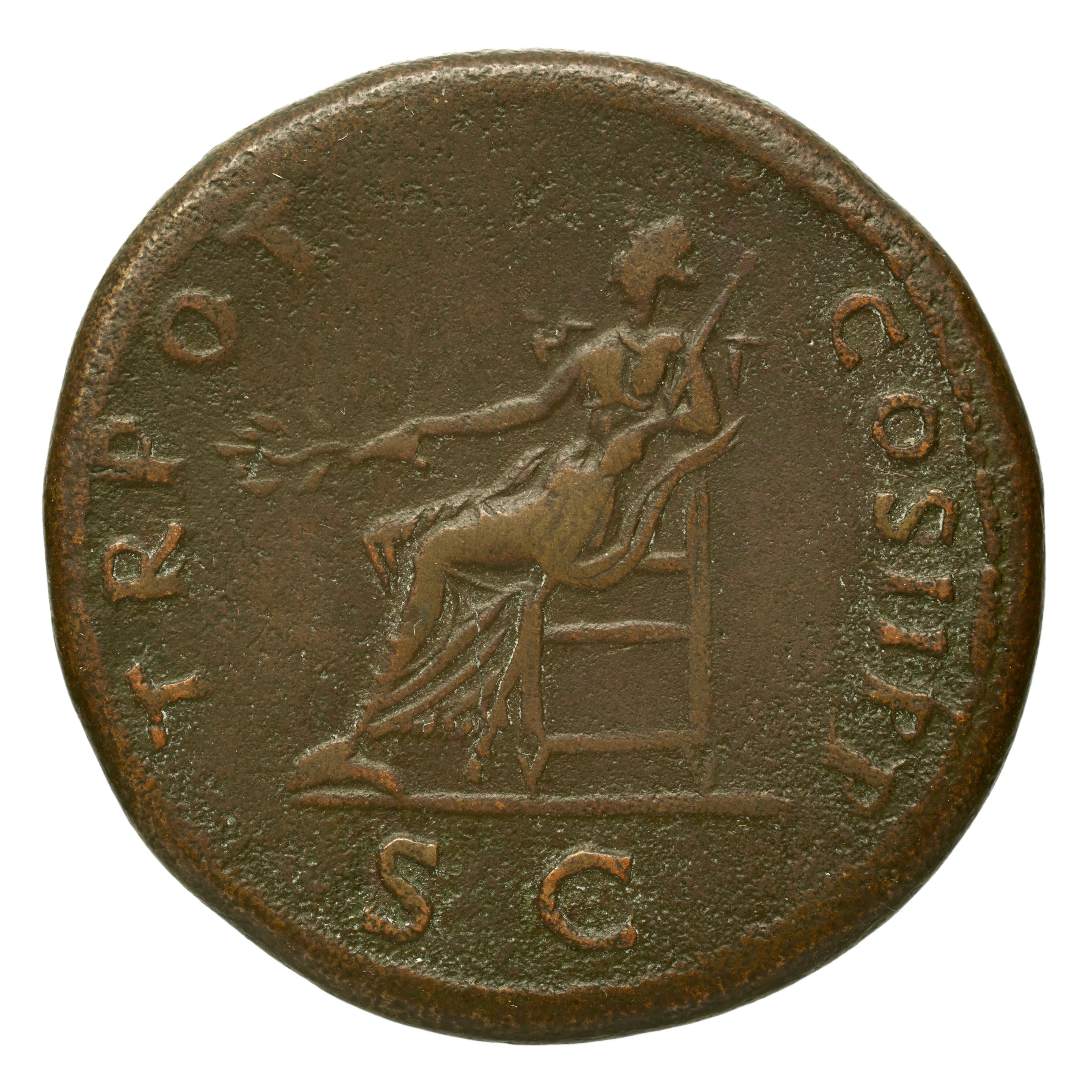RIC II Trajan 401 Trajan obverse, Head of Trajan, laureate, right