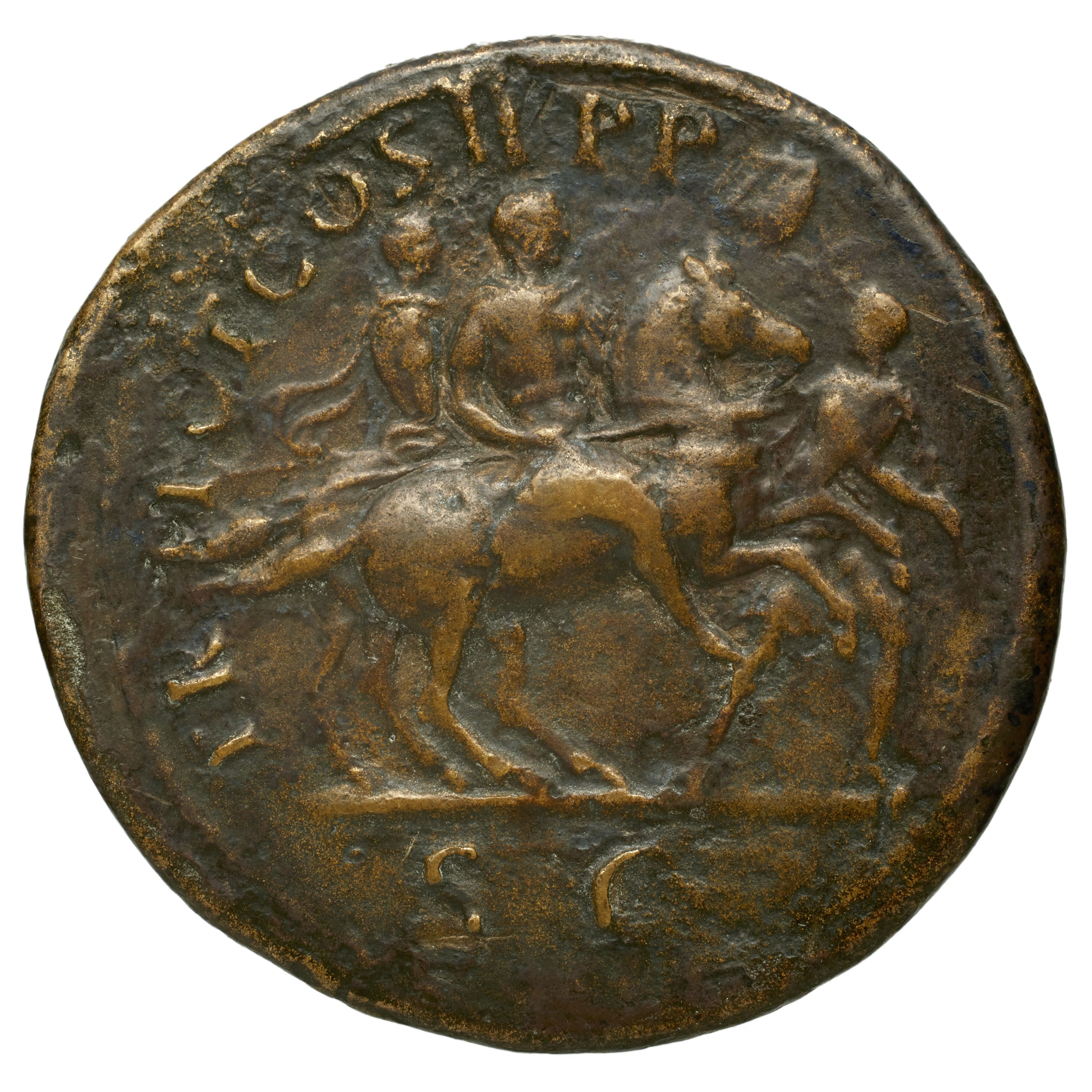 RIC II Trajan 403 Trajan obverse, Head of Trajan, laureate, right