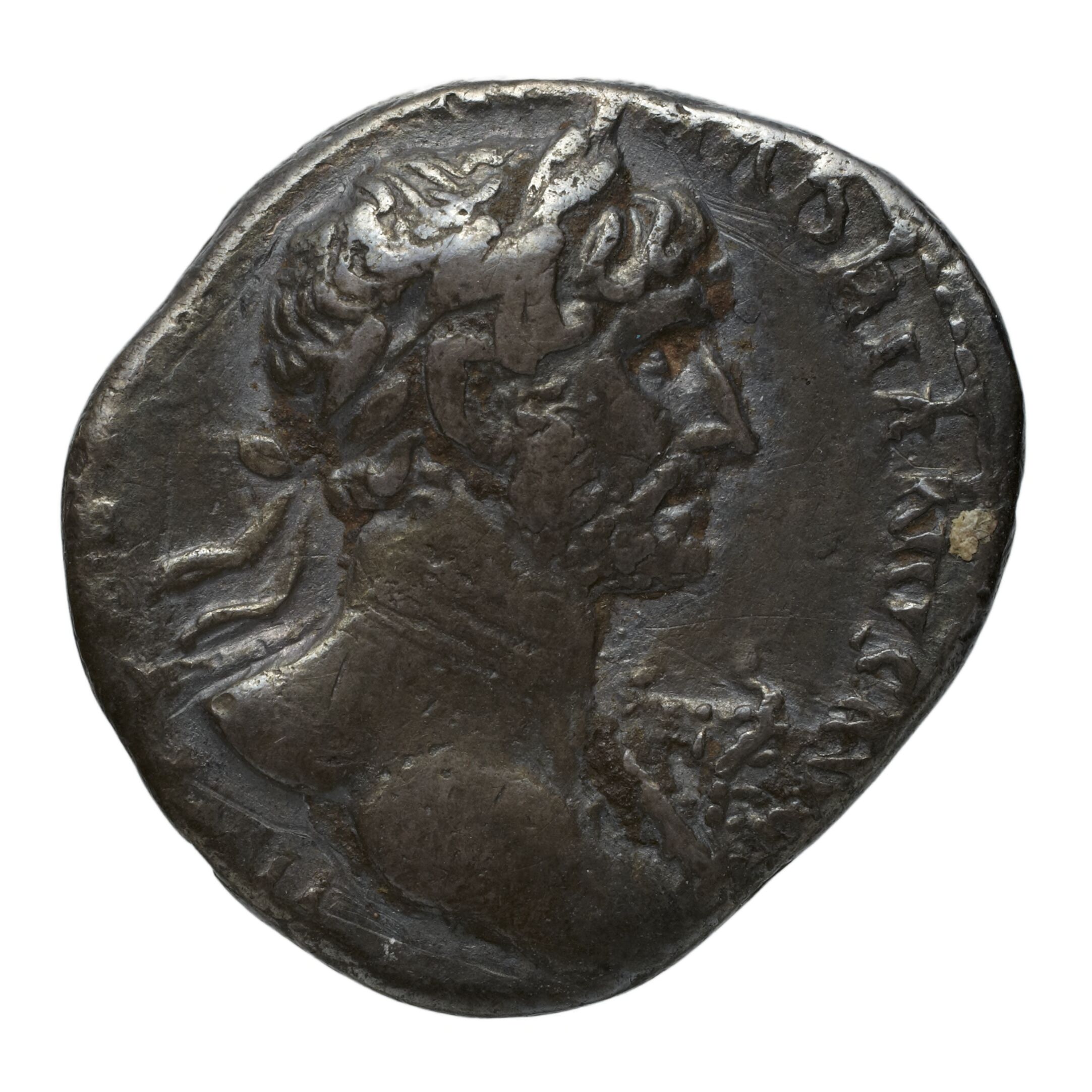 RIC II Trajan 41 Trajan obverse, Head of Trajan, laureate, right