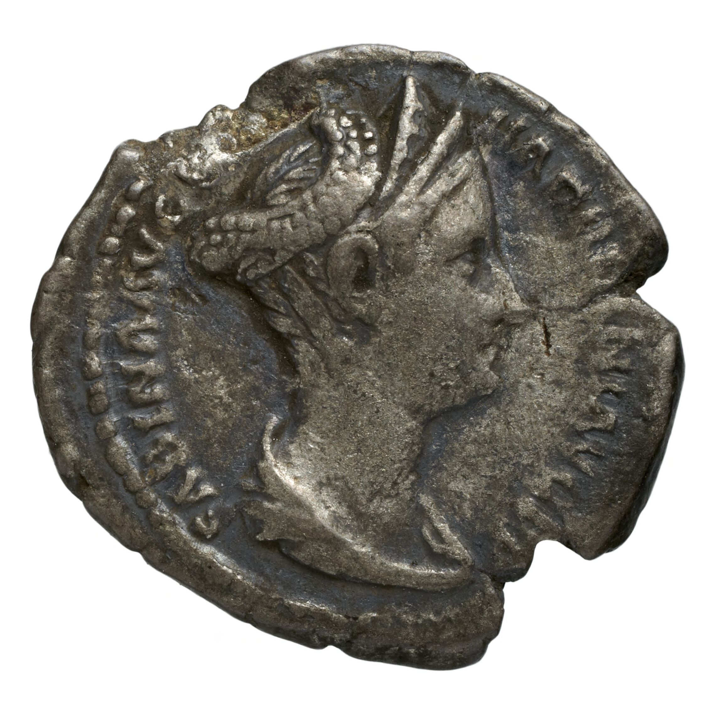 RIC II Trajan 415 Trajan obverse, Head of Trajan, laureate, right