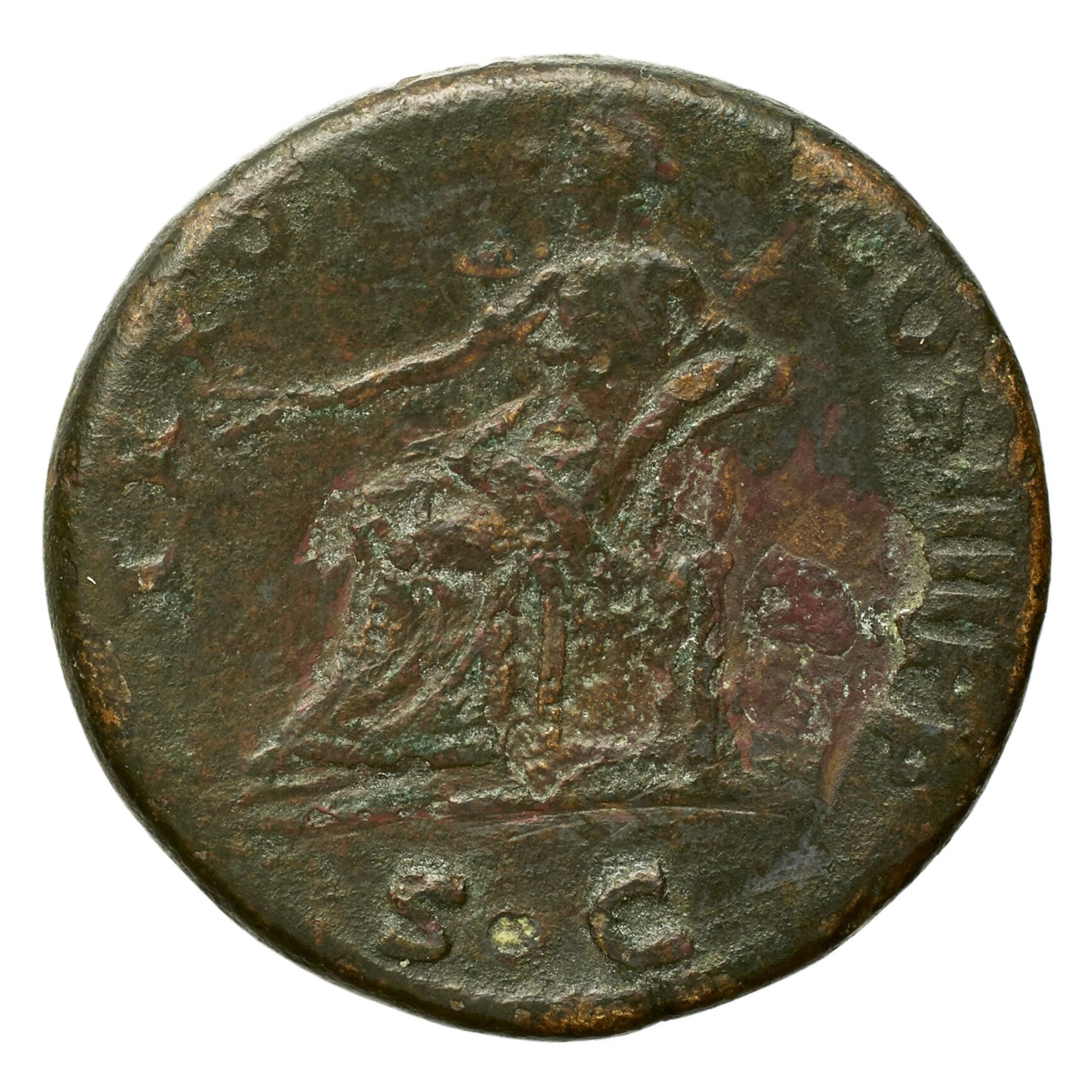 RIC II Trajan 432 Trajan obverse, Head of Trajan, laureate, right