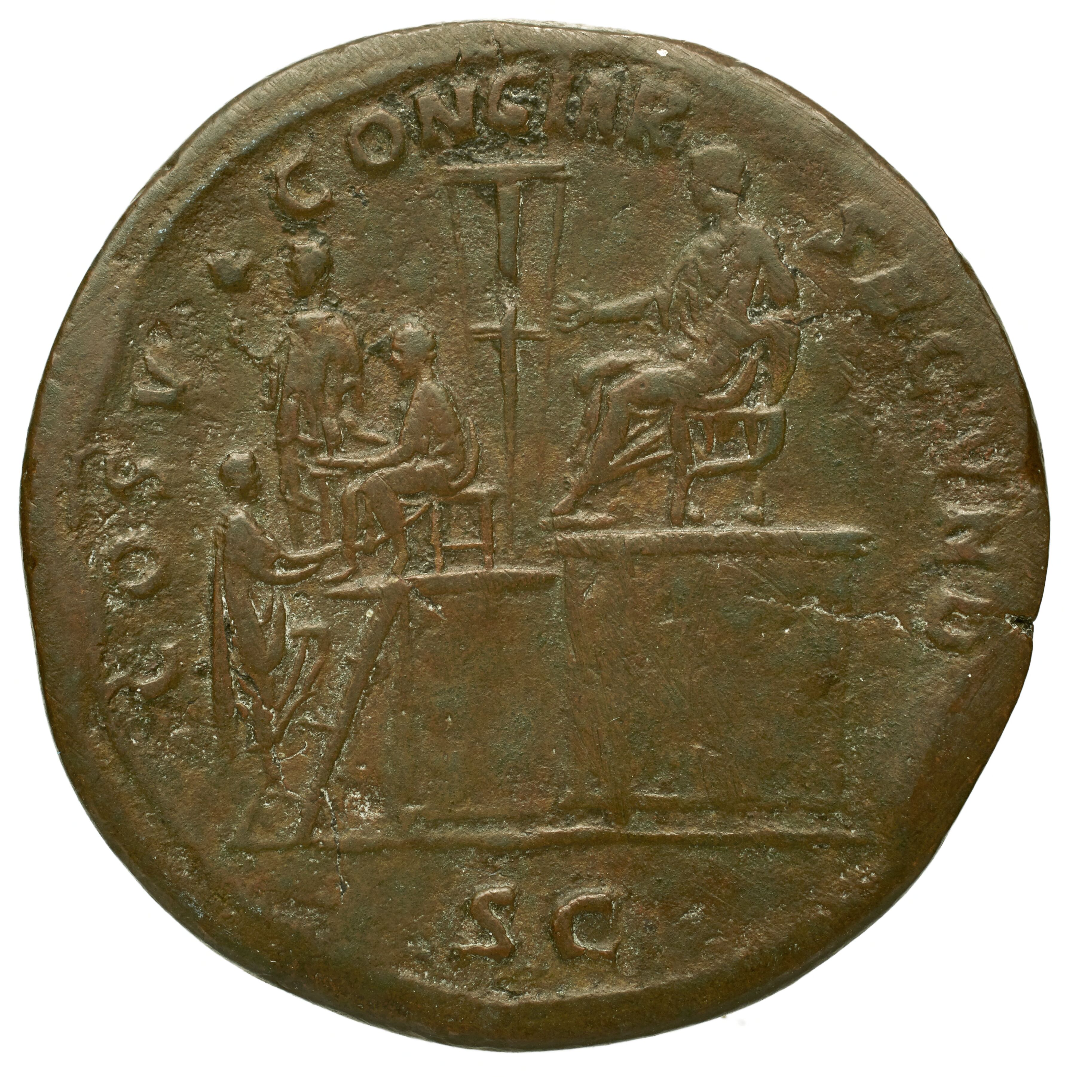RIC II Trajan 450 Trajan obverse, Bust of Trajan, laureate, right (sometimes with aegis)