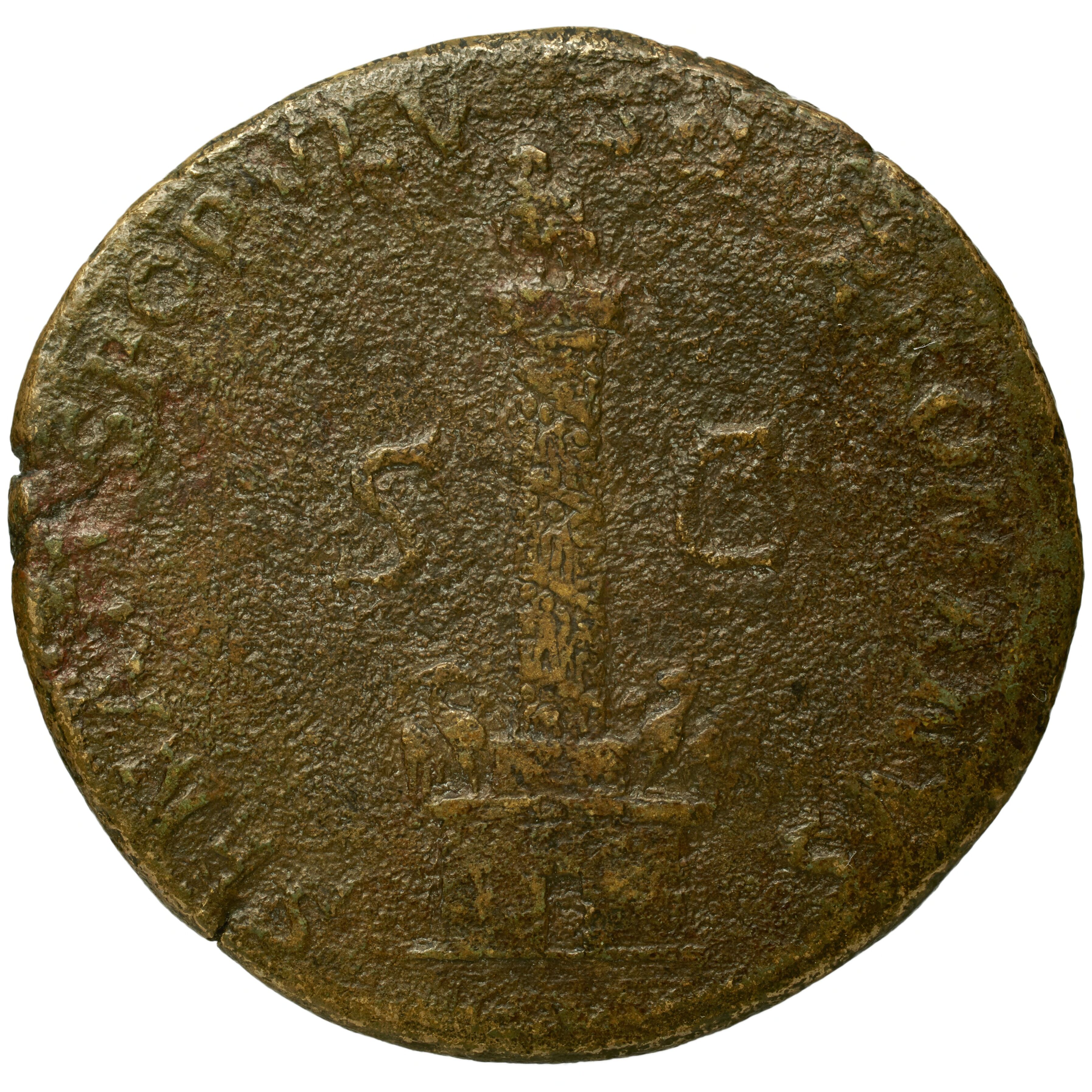 RIC II Trajan 475 Trajan obverse, Bust of Trajan, laureate, right with aegis