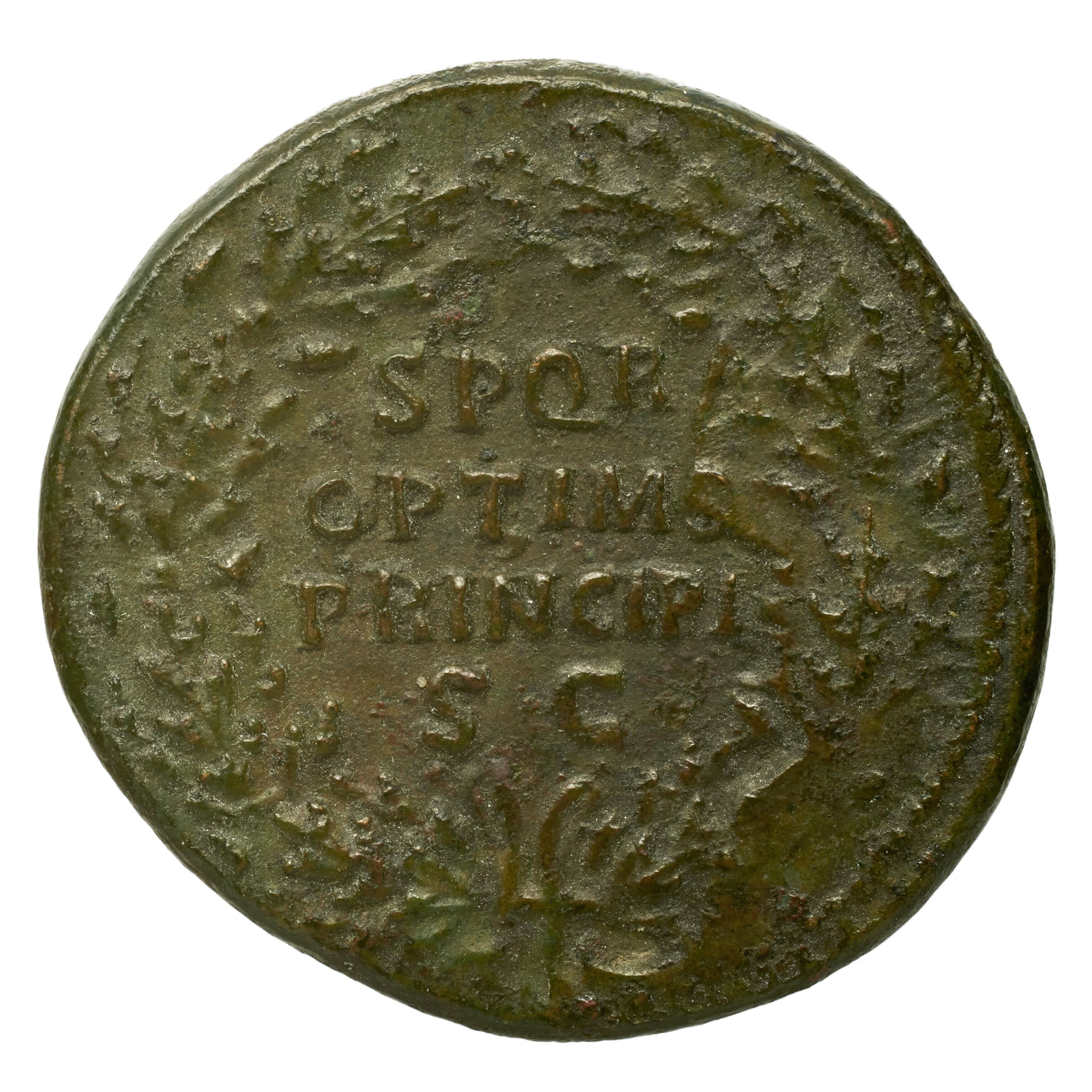 RIC II Trajan 477 Trajan obverse, Head of Trajan, radiate, right