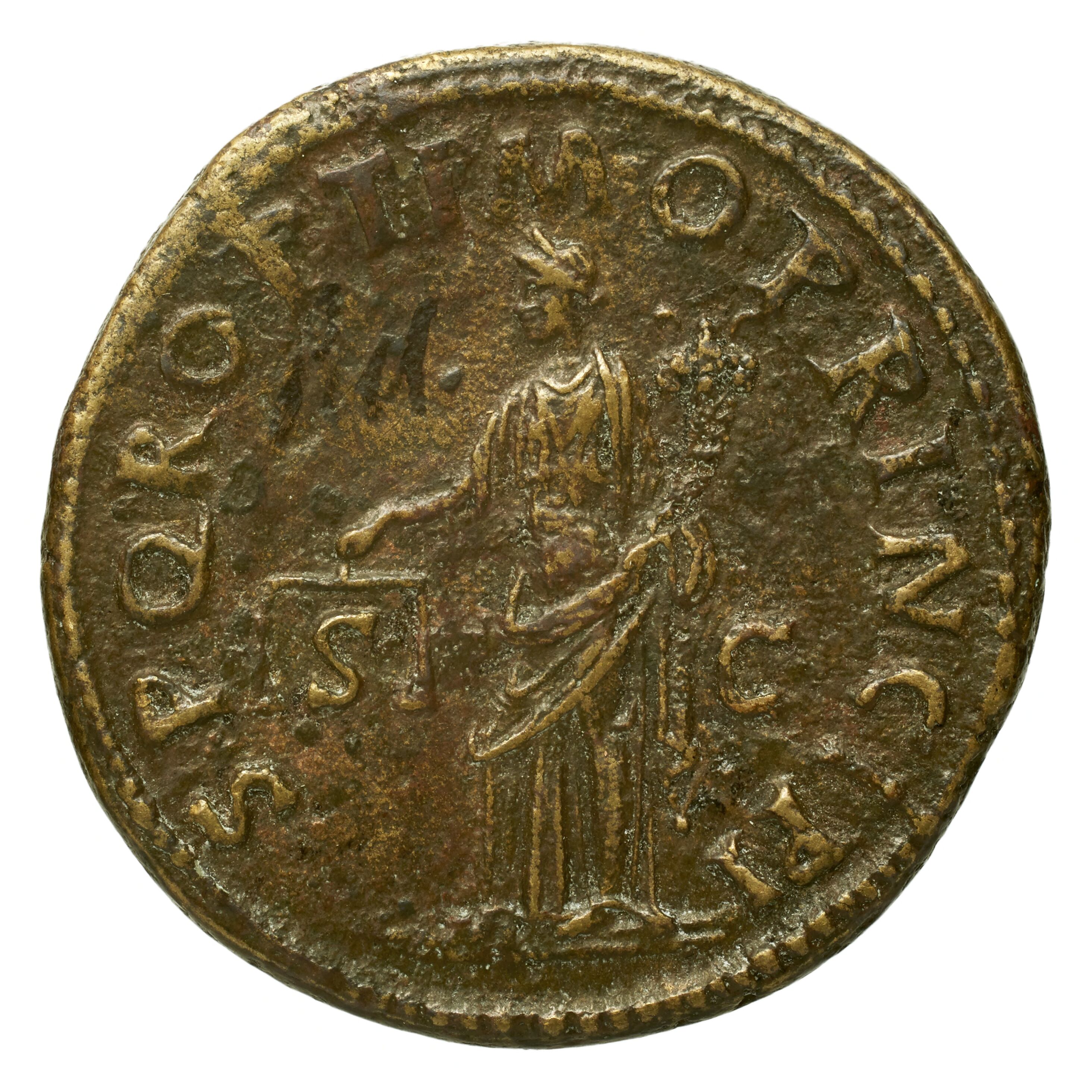 RIC II Trajan 498 Trajan obverse, Bust of Trajan, radiate, right (sometimes with aegis)