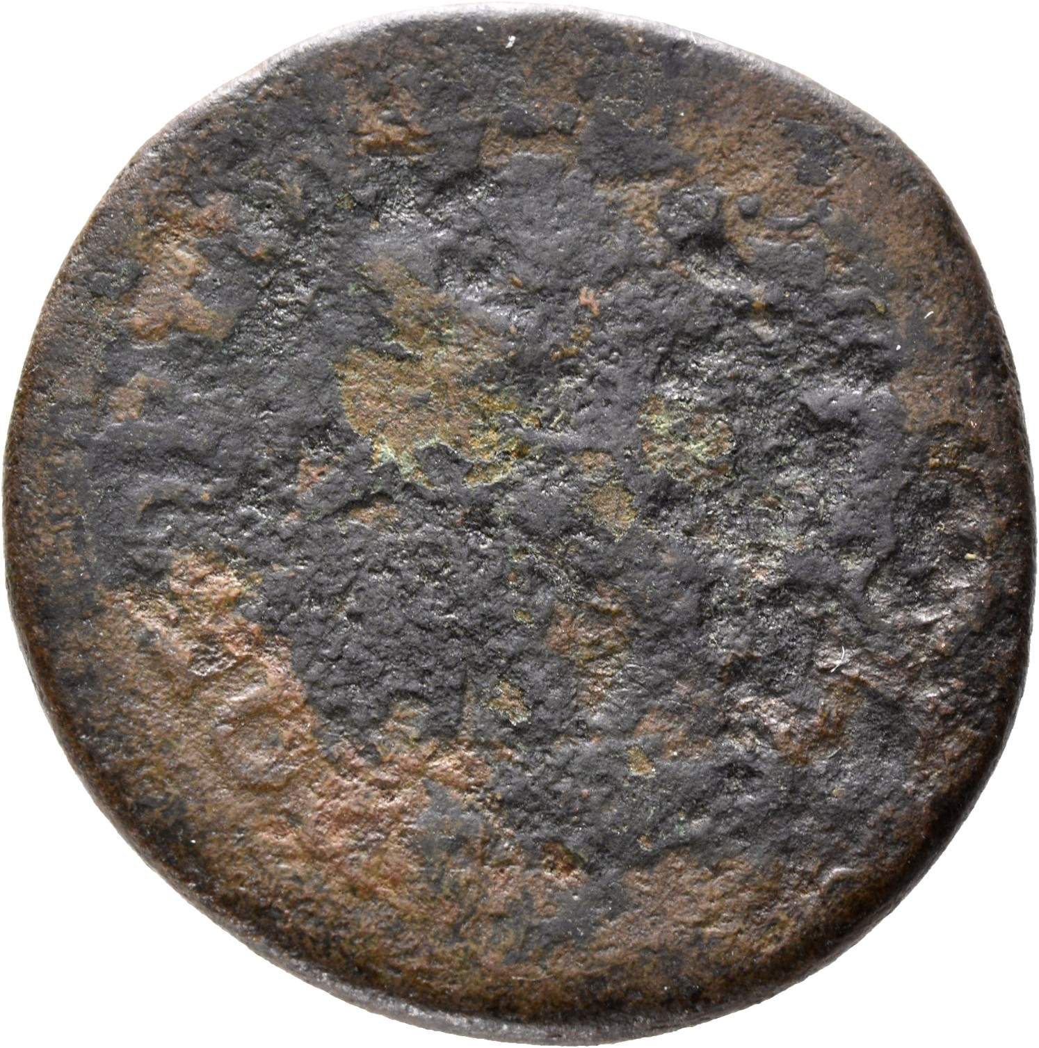 RIC II Trajan 503 (as) Trajan reverse, Pax, draped, standing left, holding branch out and downwards in right hand and corn...