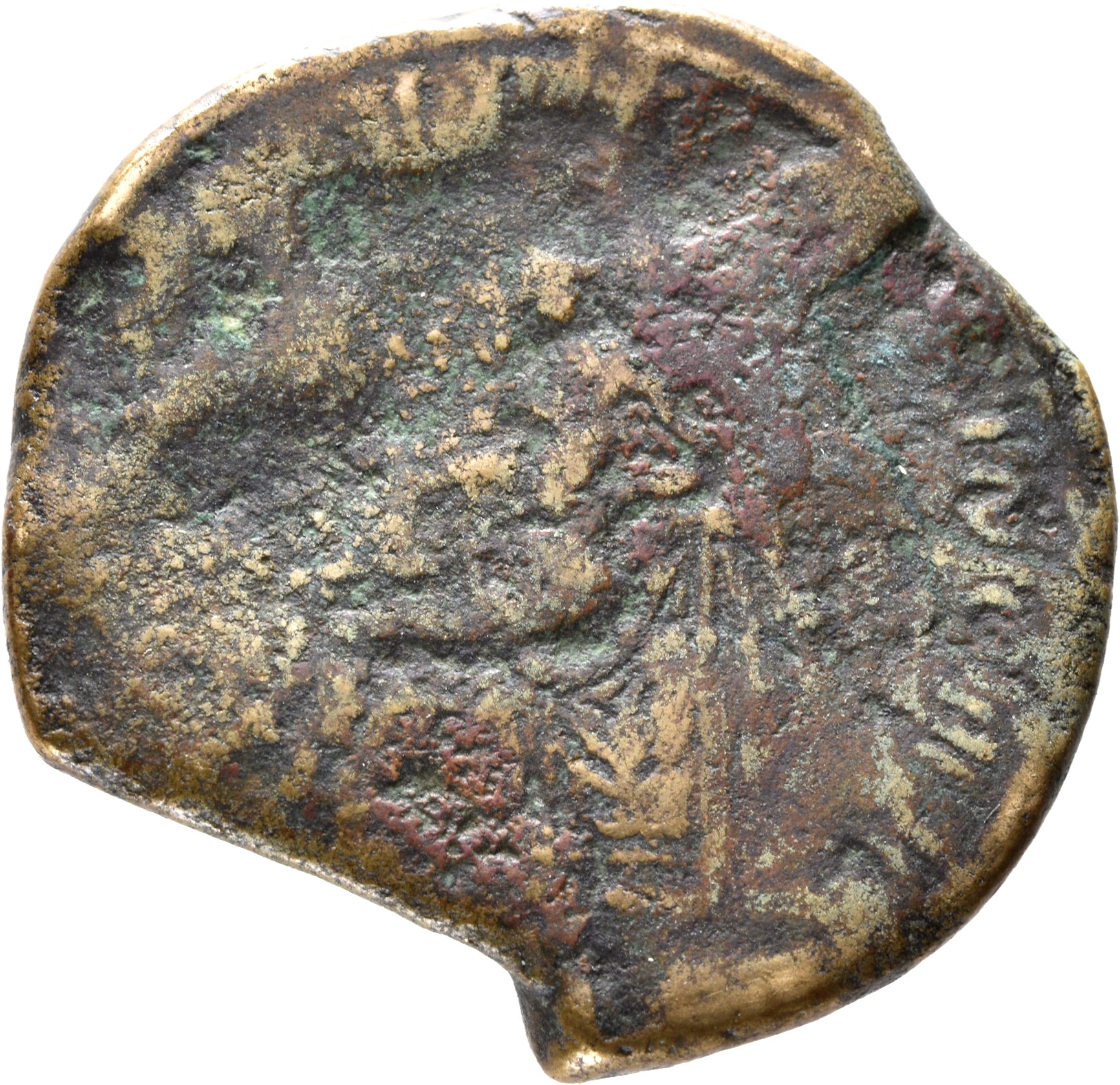 RIC II Trajan 513 Trajan reverse, Pax seated left, holding branch; Dacian kneeling at feet