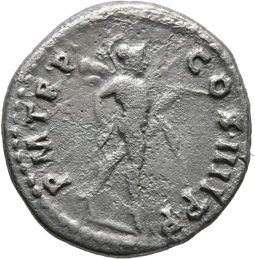 RIC II Trajan 52 Trajan reverse, Mars, helmeted, naked except for cloak round waist, advancing right, holding transverse s...