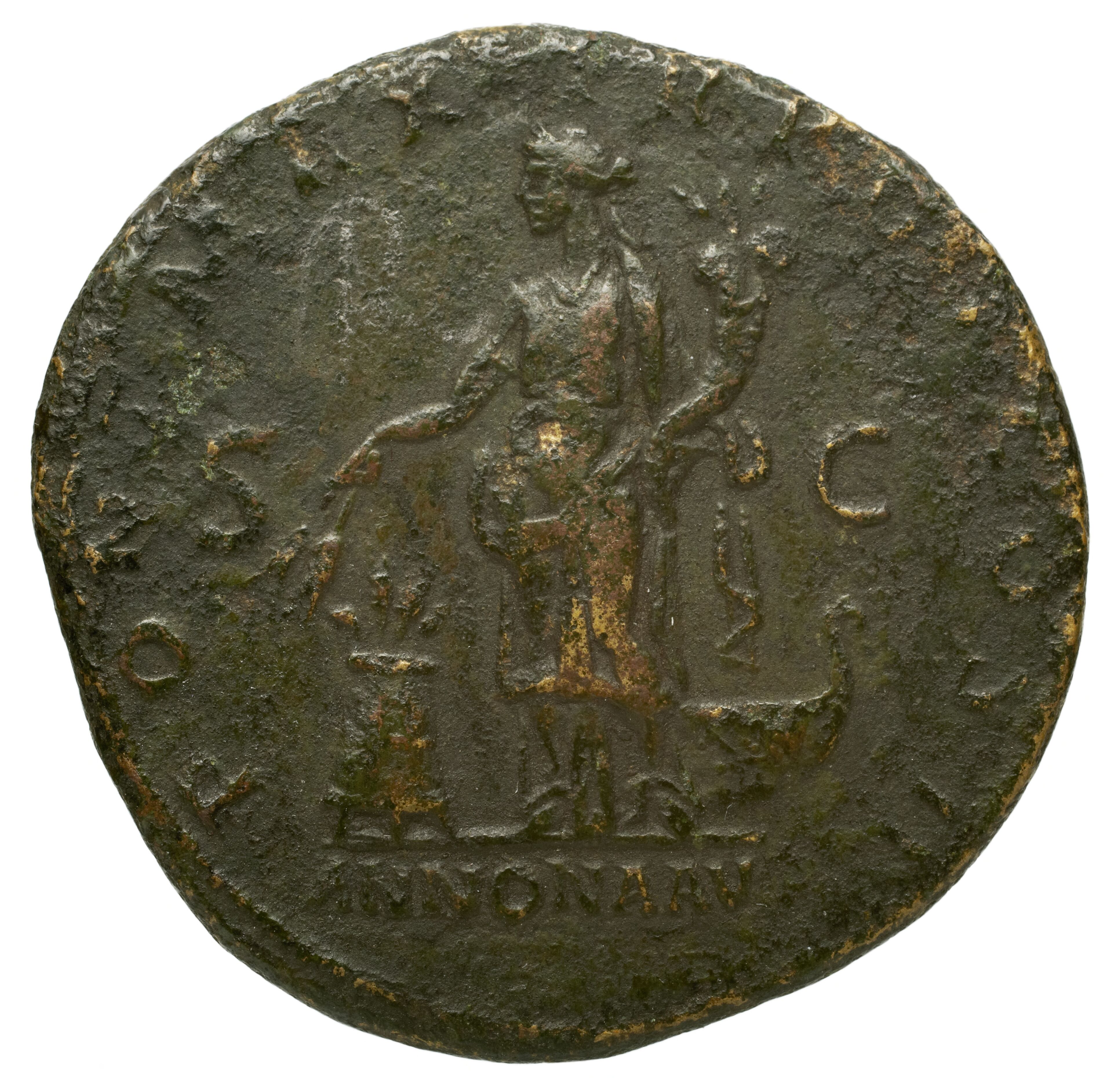 RIC II Trajan 548 Trajan obverse, Head of Trajan, radiate, right