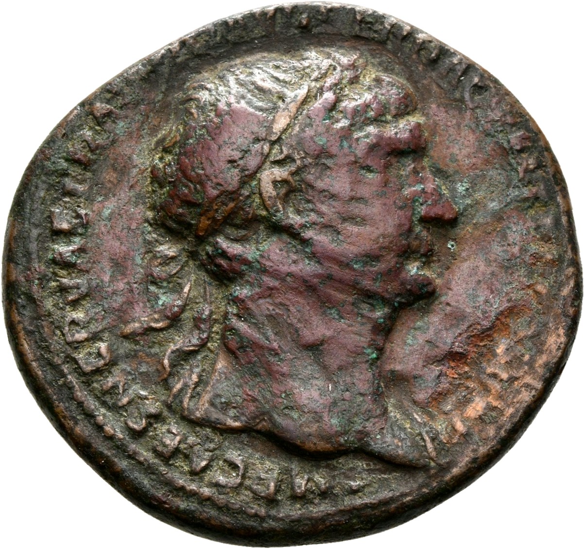RIC II Trajan 550 Trajan obverse, Bust of Trajan, radiate, draped on left shoulder, right