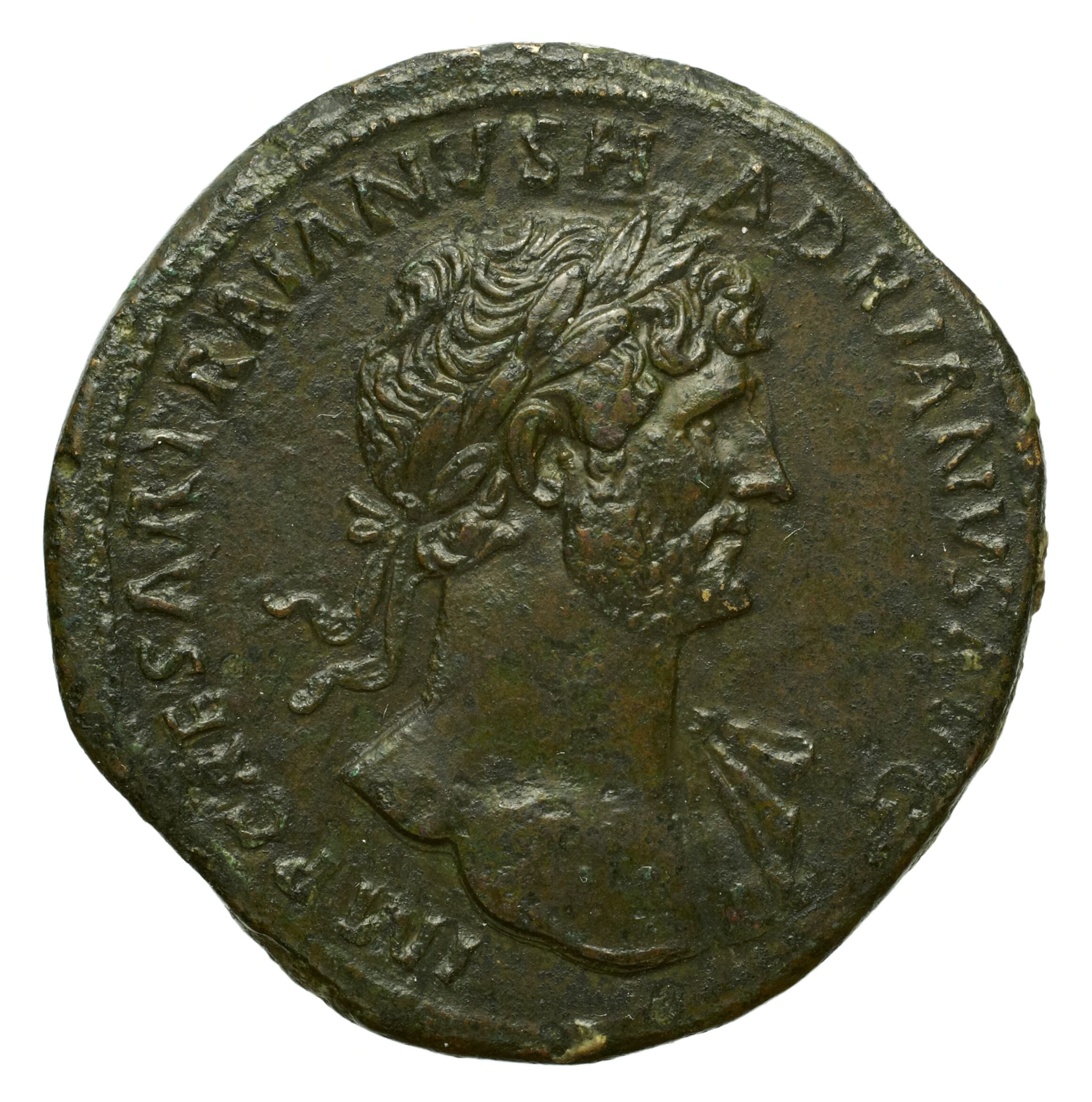RIC II Trajan 552 Trajan obverse, Bust of Trajan, laureate, draped, cuirassed, right