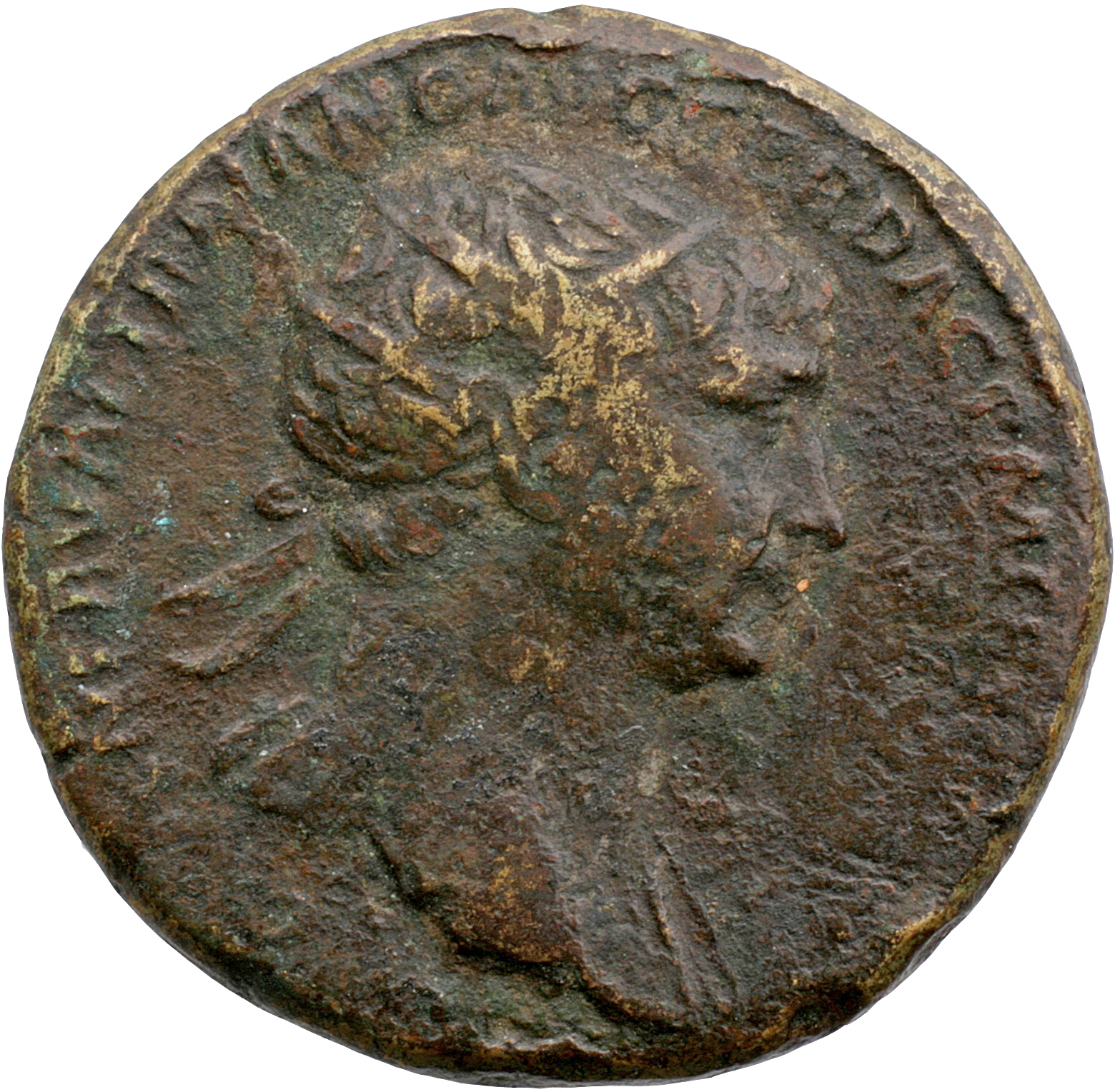 RIC II Trajan 576 Trajan obverse, Bust of Trajan, radiate, draped on left shoulder, right